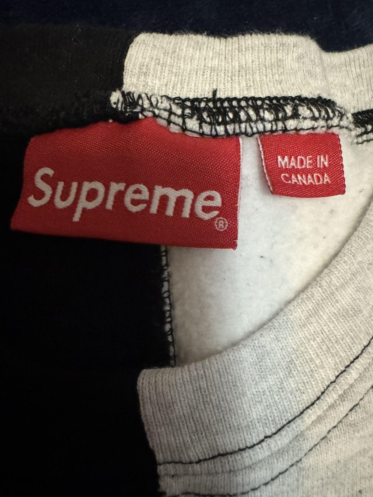 Supreme Supreme Split Arc Logo Crewneck Sweatshirt Size US XL / EU 56 / 4 - 7 Thumbnail
