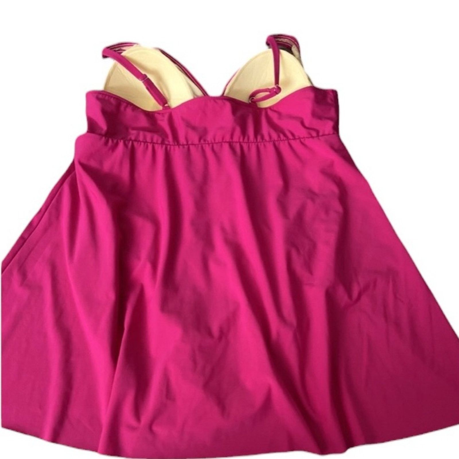 Croft & Barrow Croft and barrow Womens swimsuit Pink Tummy Slimming| Sz 20w Size 42" / US 20 - 3 Thumbnail