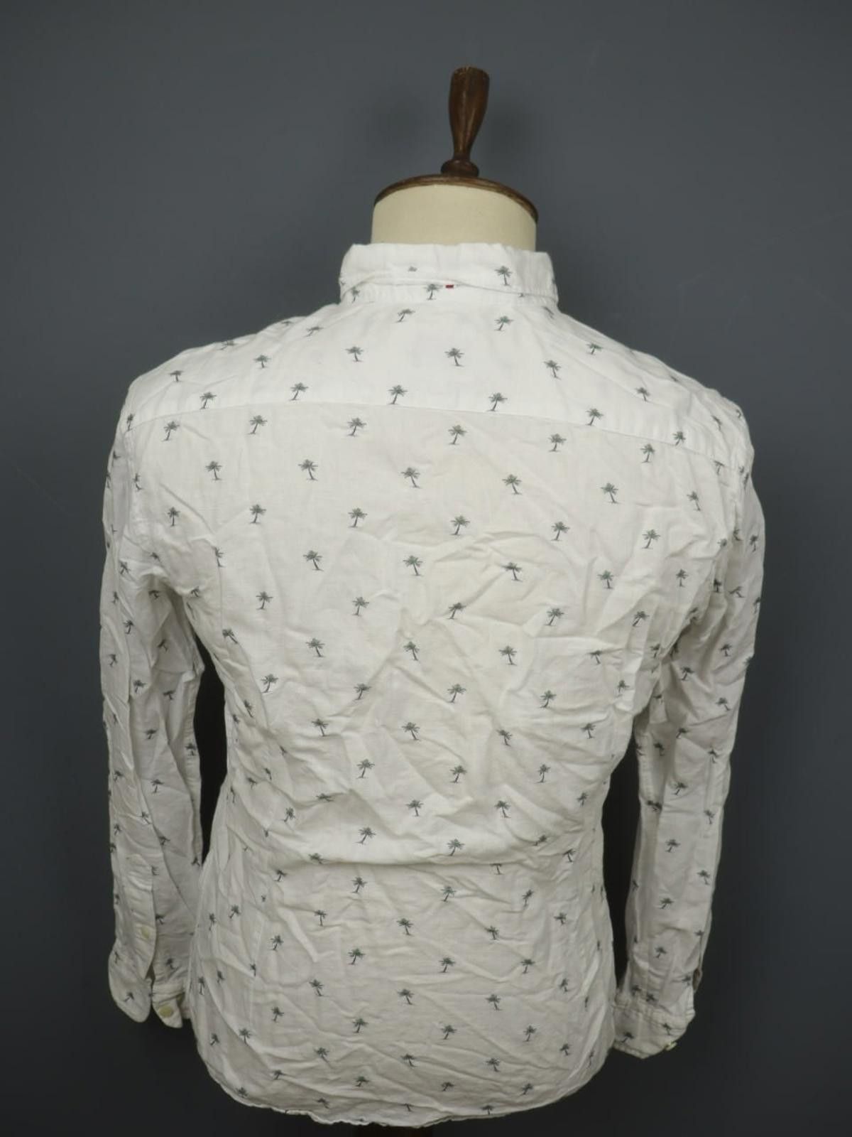 Designer Hackett London White Palm Tree Button-Up Shirt Size S Size US S / EU 44-46 / 1 - 6 Thumbnail