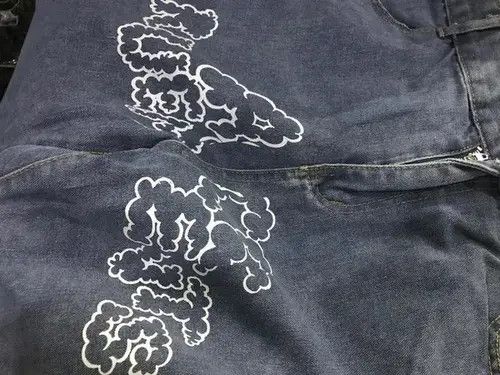 VIBE y2k Letter star print jeans Size US 31 - 3 Thumbnail