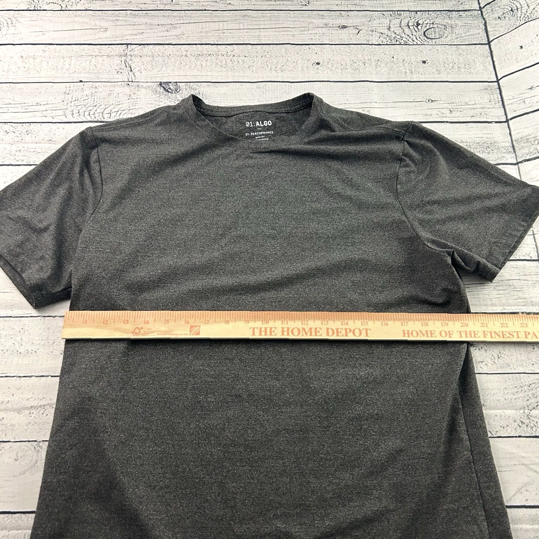 Vintage 01.Algo Performance Short Sleeve T-Shirt Men's Large Gray Size US L / EU 52-54 / 3 - 4 Thumbnail
