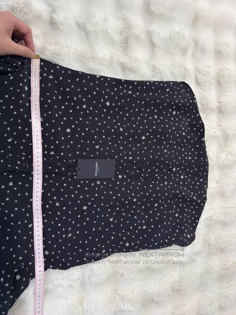Saint Laurent Paris Saint Laurent Paris size 37 Element Symbol Silk Shirt Size US XS / EU 42 / 0 - 9 Thumbnail