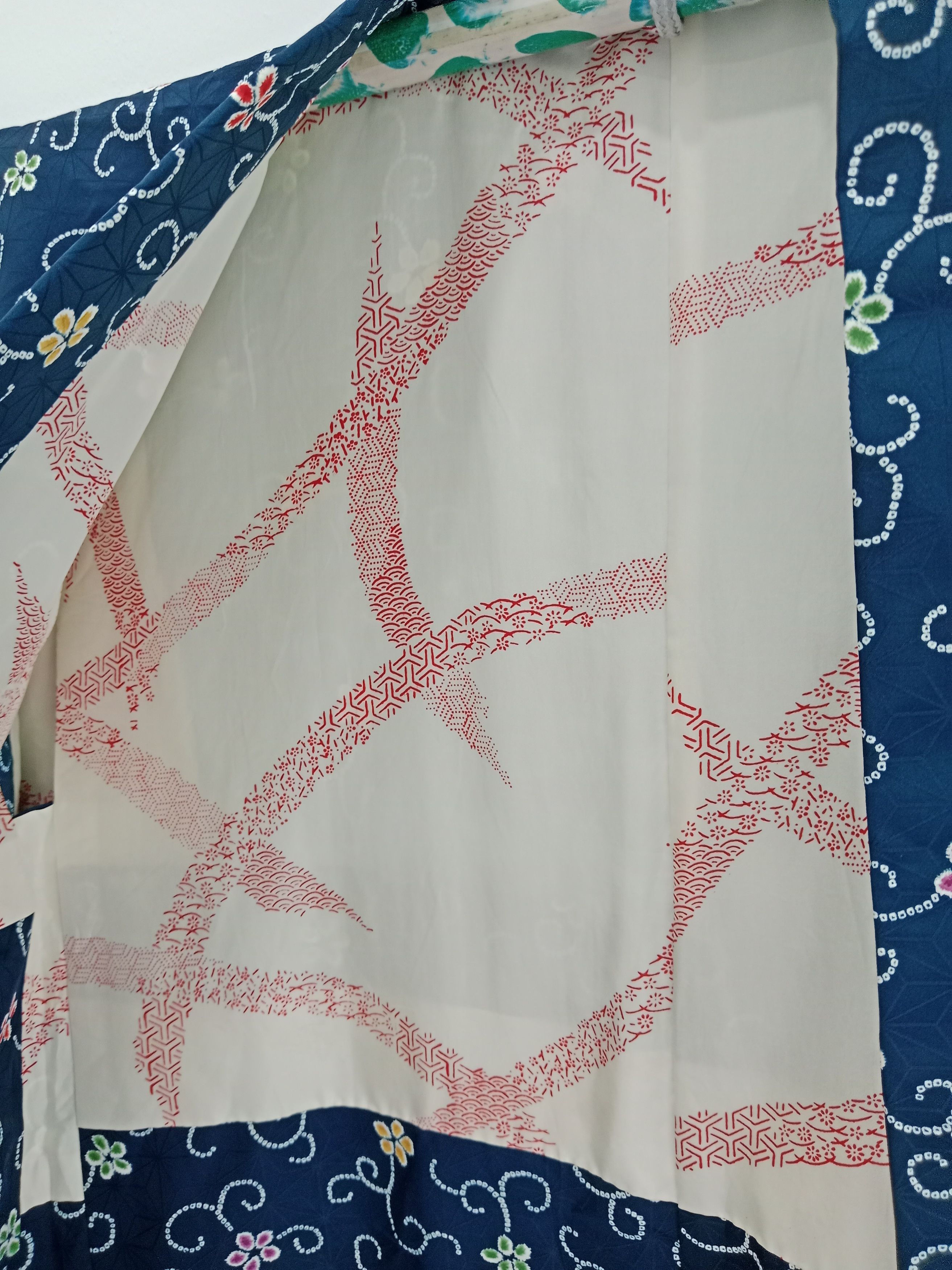 Japanese Brand Vintage Haori Kimono Flower Motif Japanese Style Size US L / EU 52-54 / 3 - 8 Thumbnail