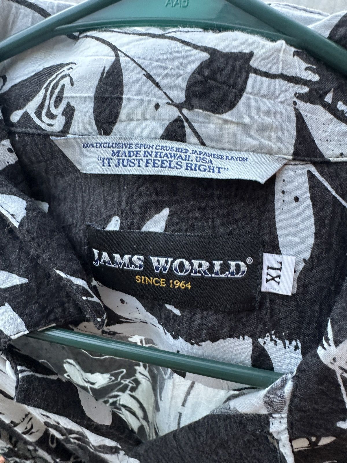 Jams World PreOwned Jams World Hawaiian Print Black/White Men's XL Size US XL / EU 56 / 4 - 4 Thumbnail