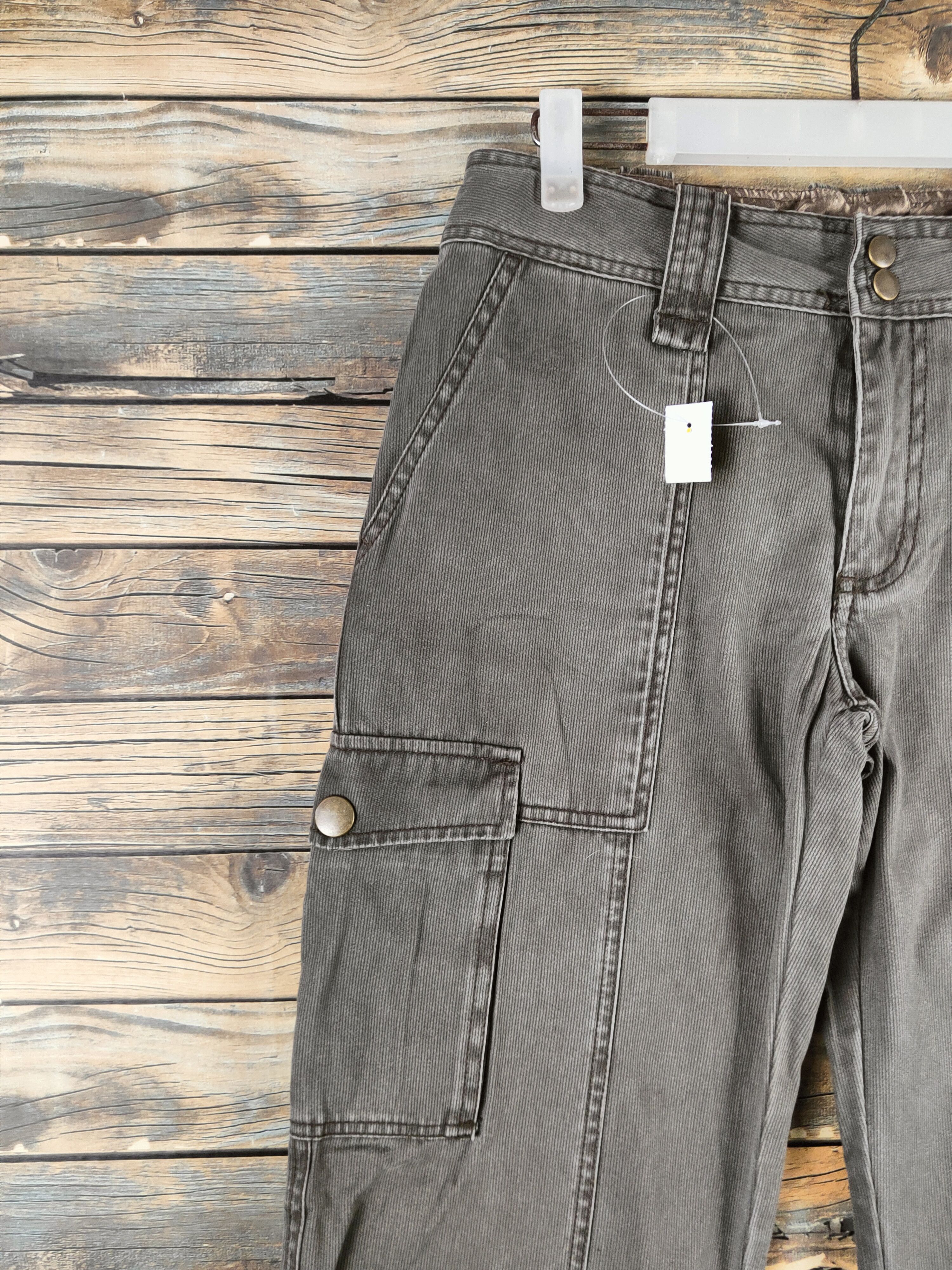 Japanese Brand Wind Blows Olive Multipocket Cargo Pants #S2841 Size 29" - 3 Thumbnail