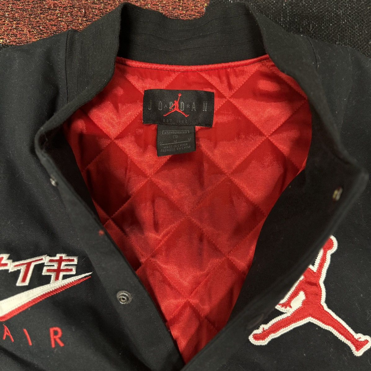 AIR JORDAN NIKE AIR FLIGHT BOMBER JACKET BLACK