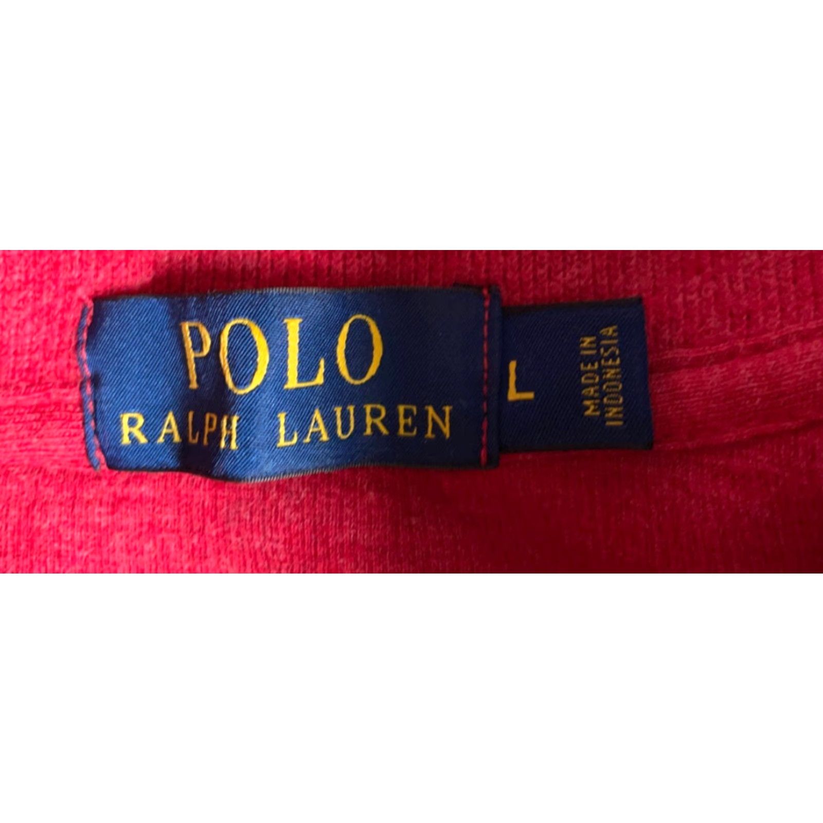 Polo Ralph Lauren Polo Ralph Lauren Sweater Men Large Red 1/4 Zip Cotton Pullover Knit Preppy Size US L / EU 52-54 / 3 - 3 Thumbnail
