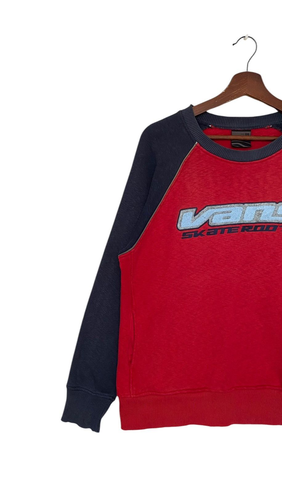 Vans × Vintage Vintage Brand Vans Two Tone Big Logo Sweatshirt 1990s Size US M / EU 48-50 / 2 - 3 Thumbnail