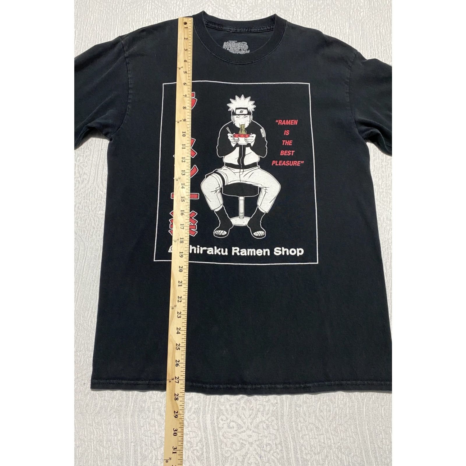 Ripple Junction Naruto Shippuden Shirt Mens Medium Black Ichiraku Ramen Shop Anime Long Sleeve Size US M / EU 48-50 / 2 - 3 Thumbnail