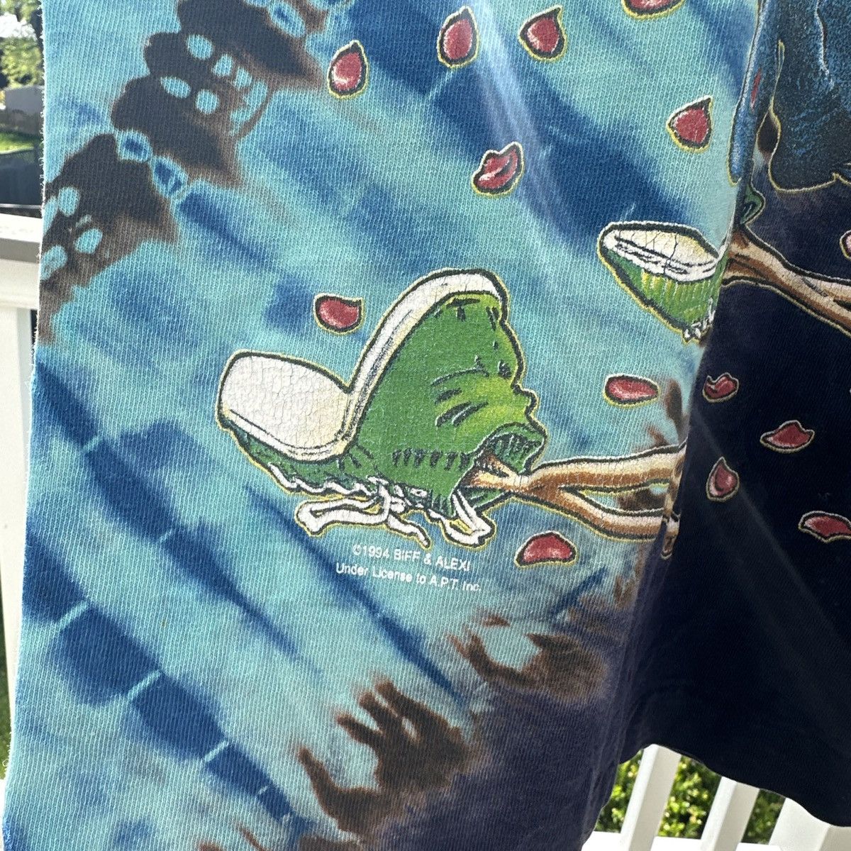 Fruit Of The Loom × Grateful Dead × Vintage Vintage 90s Grateful Dead Single Stitch Skeleton T Shirt L Size US L / EU 52-54 / 3 - 4 Thumbnail