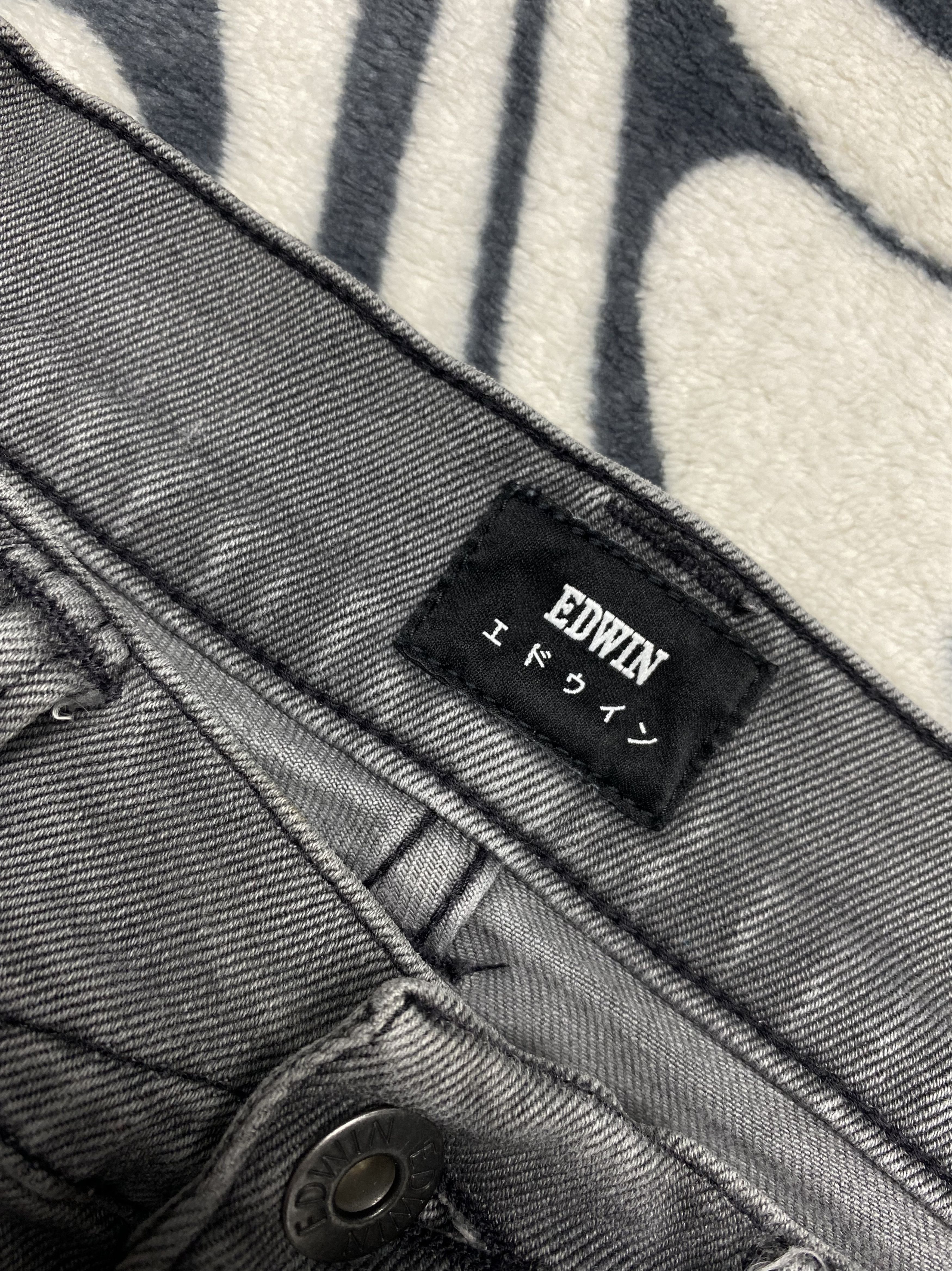 Edwin × Japanese Brand Edwin Mens Distressed Denim Pants Jeans Slim Fit Size US 32 / EU 48 - 7 Thumbnail
