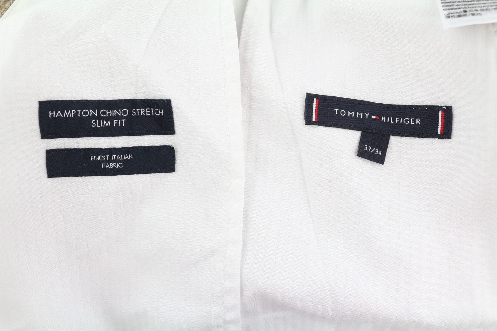 Tommy Hilfiger HAMPTON W33/L34 Brown Wool Silk Blend Trousers 85018 Size US 33 - 6 Thumbnail