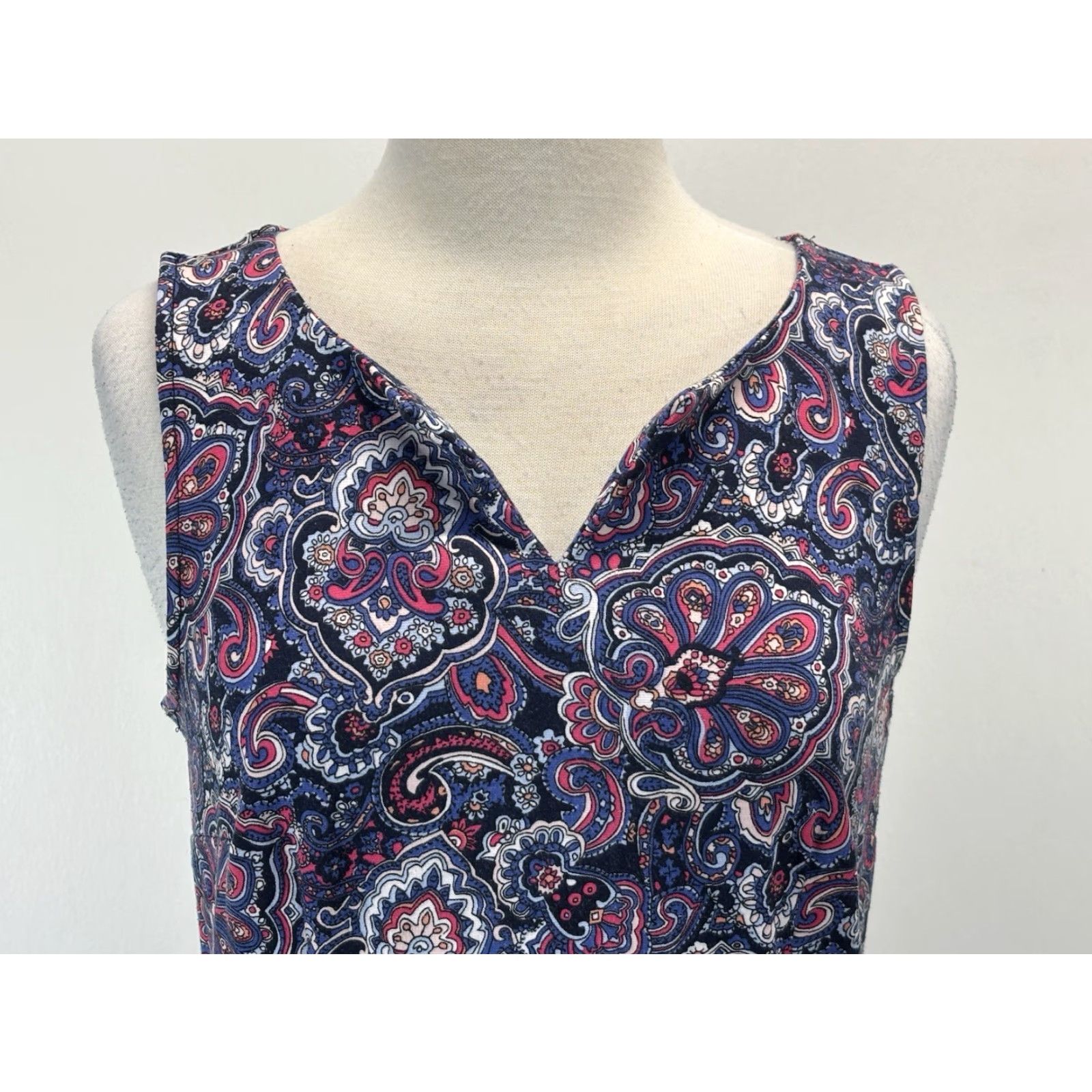 Talbots Talbots Paisley Shift Dress S Medium Women’s Sleeveless Stretch Everyday Multicolor Short M Womens Size M / US 6-8 / IT 42-44 - 5 Thumbnail