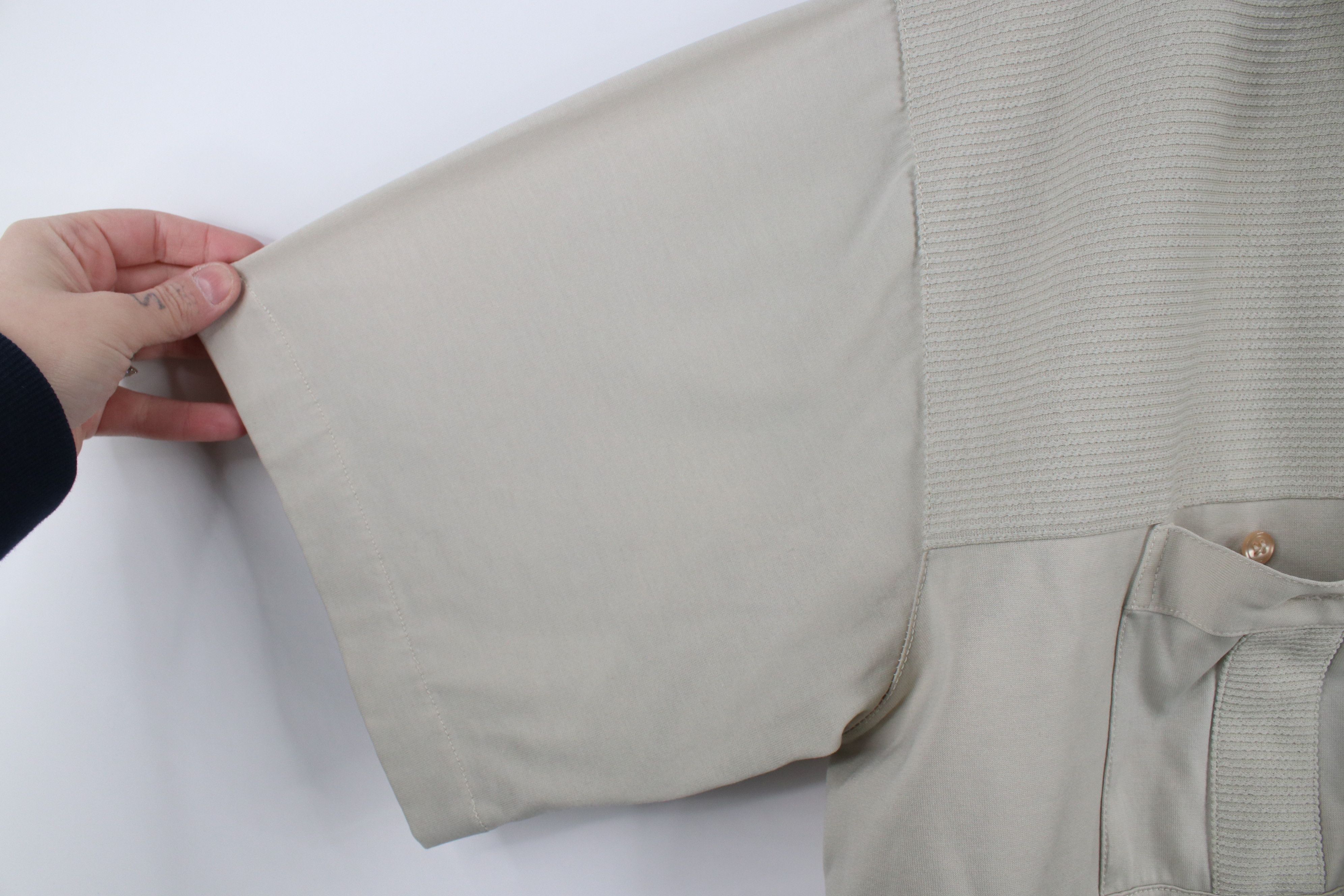 Vintage Vintage 90s Streetwear Ribbed Collared Pullover Polo Shirt Size US XL / EU 56 / 4 - 7 Thumbnail