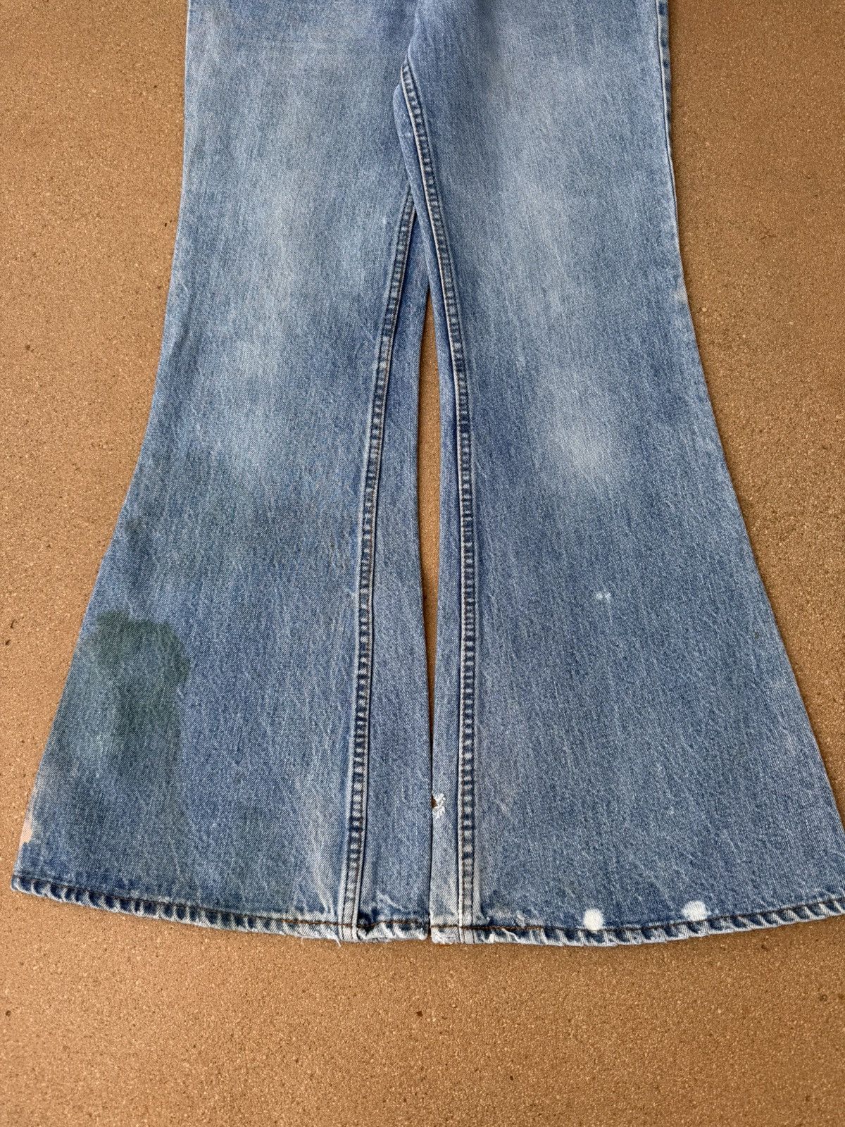 Levi's Vtg 80’s Levi’s 684 Orange Tab Bellbottom Flare Jeans 29x29 Size US 29 - 3 Thumbnail
