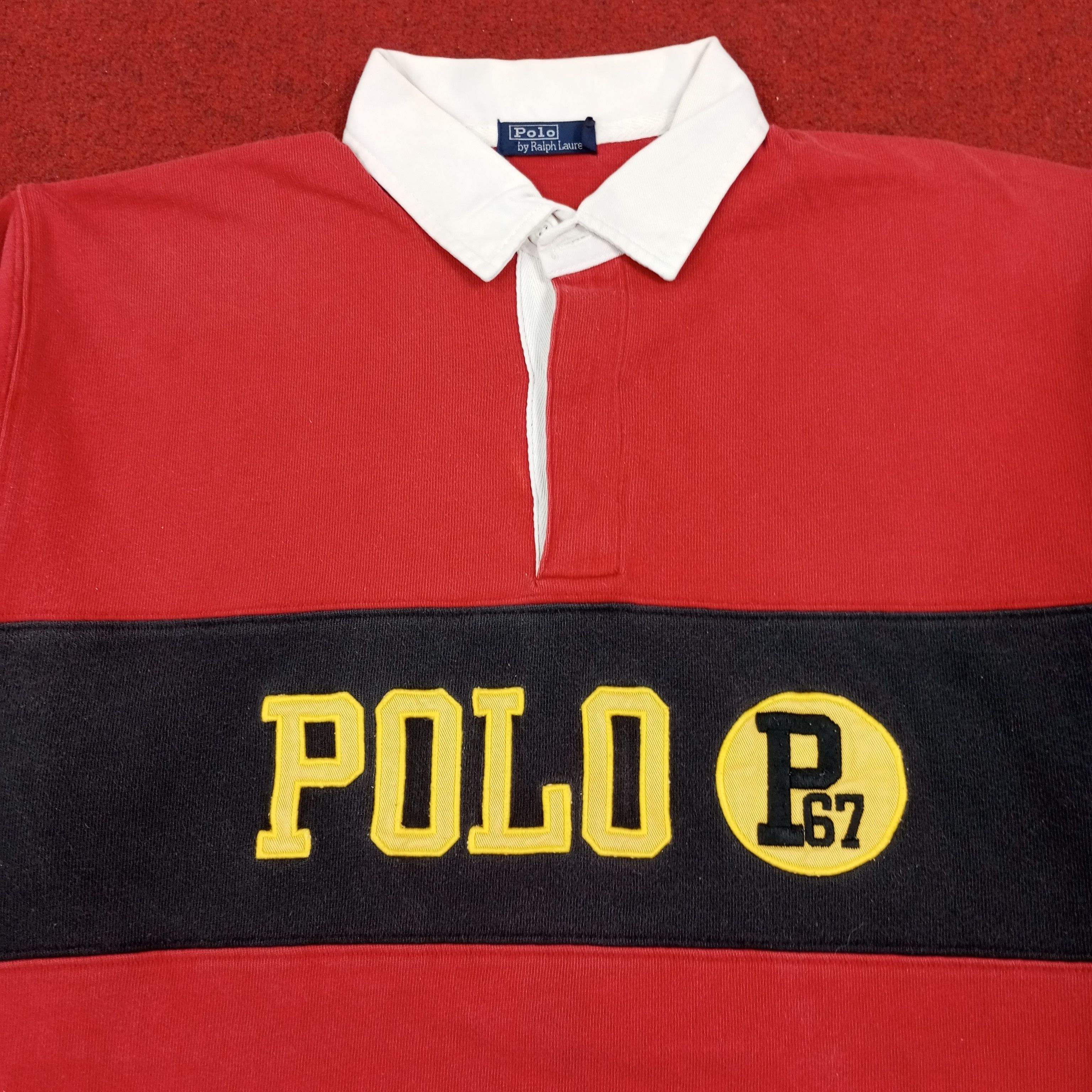 Polo Ralph Lauren Polo by Ralph Lauren Nice Design Long Sleeve Polos Size US XL / EU 56 / 4 - 2 Thumbnail