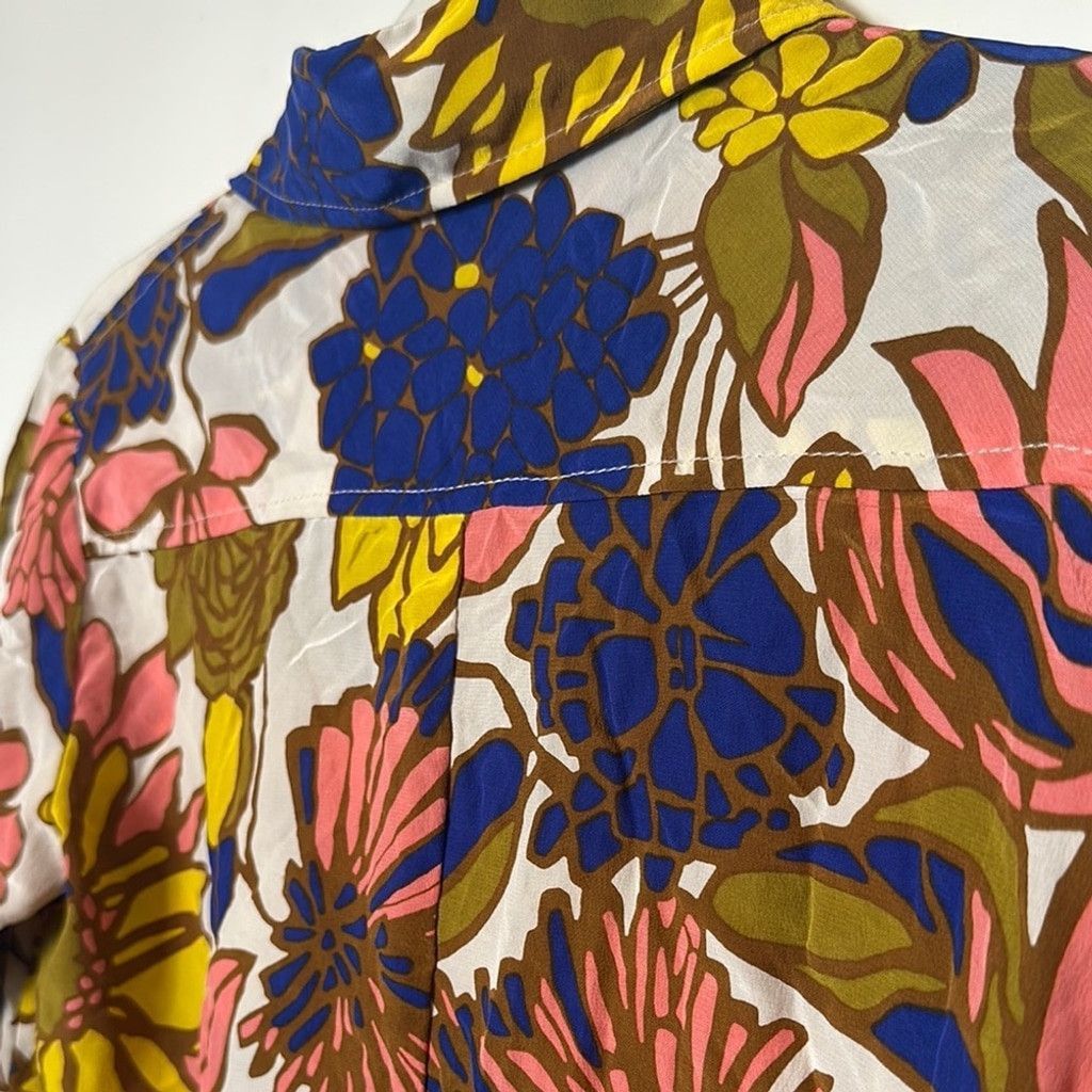 Trina Turk Trina Turk- Floral Button-Up Dress Size XS / US 0-2 / IT 36-38 - 4 Thumbnail