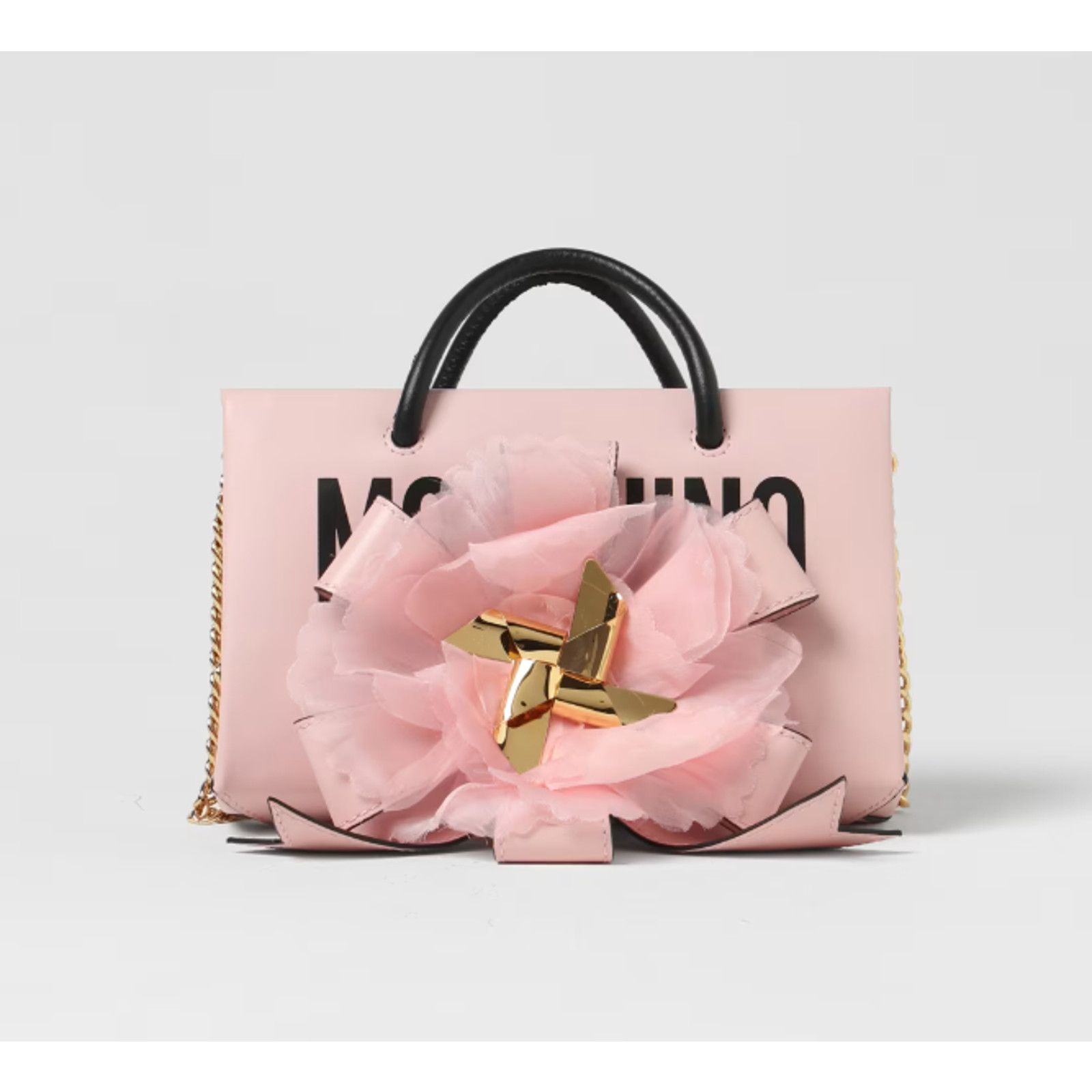 Moschino SS24 MOSCHINO Couture 40 Pink Leather Shopper Pink Crossbody Size ONE SIZE - 1 Thumbnail