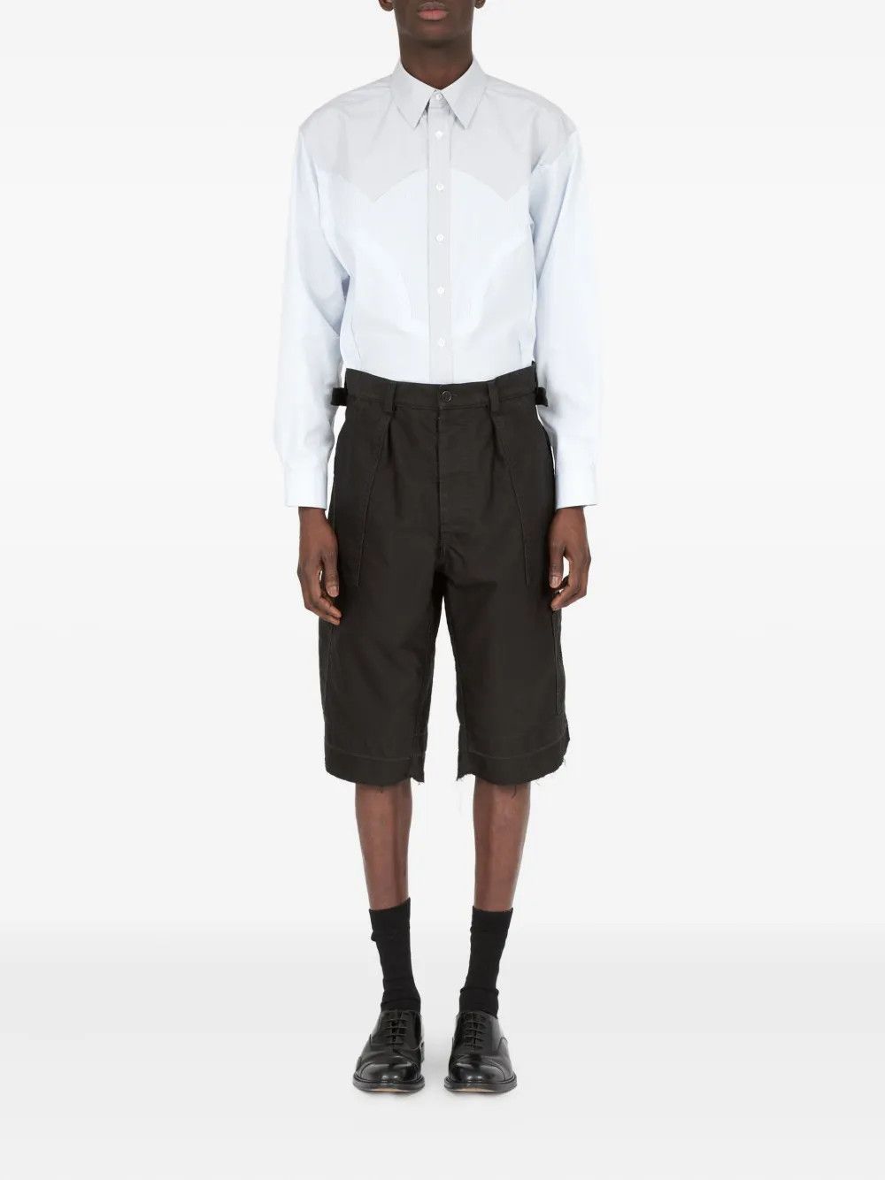 Maison Margiela o1w1db10526 Cotton Utility Short in Black Size US 34 / EU 50 - 2 Thumbnail