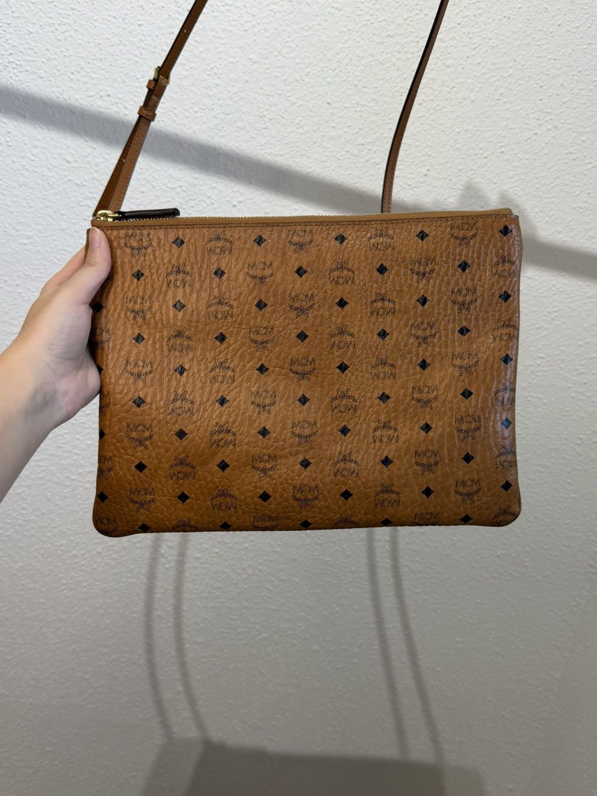 MCM MCM Visetos Original Pouch Cognac and Cardholder Size ONE SIZE - 2 Thumbnail
