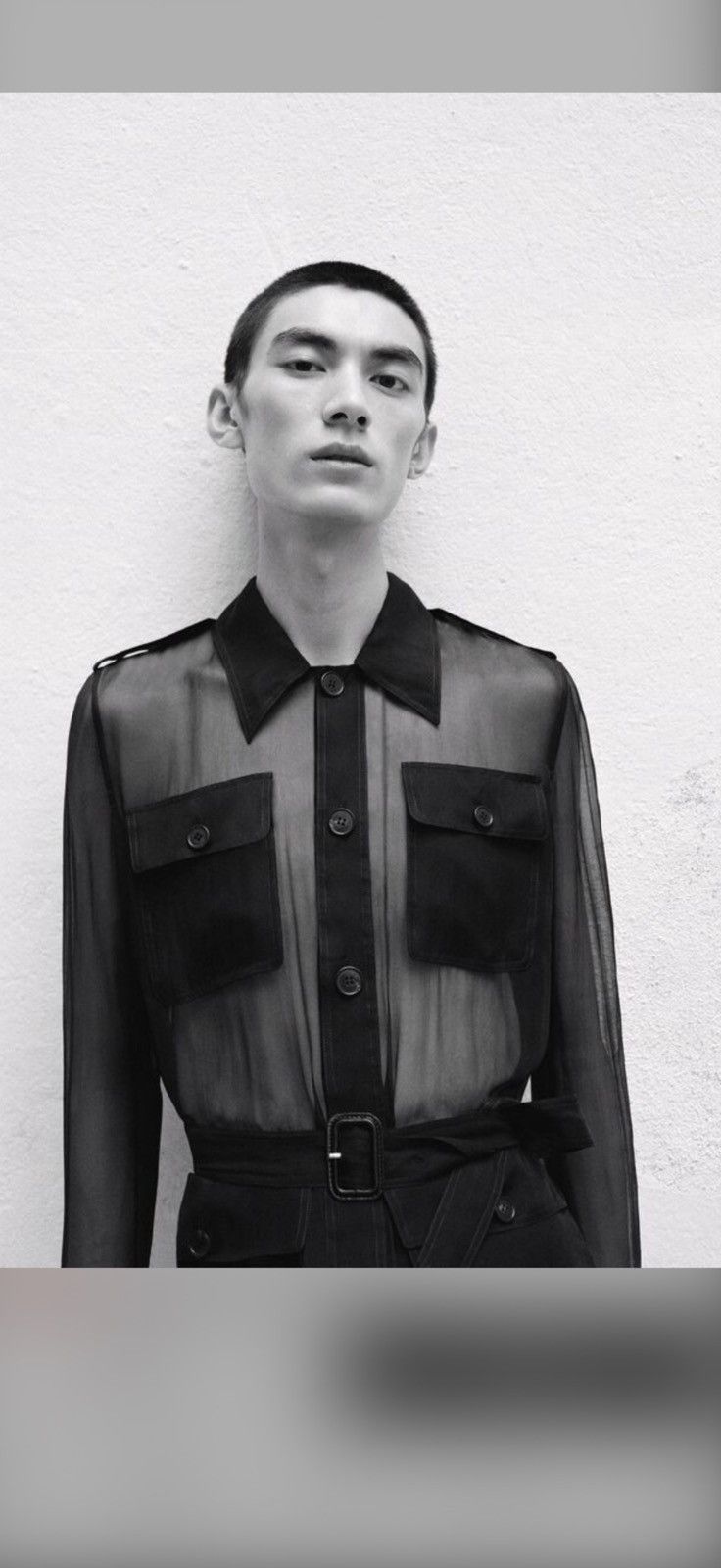 Saint Laurent Paris Saint laurent sheer transparent silk shirt. 38/15. $5100 Size US S / EU 44-46 / 1 - 2 Thumbnail