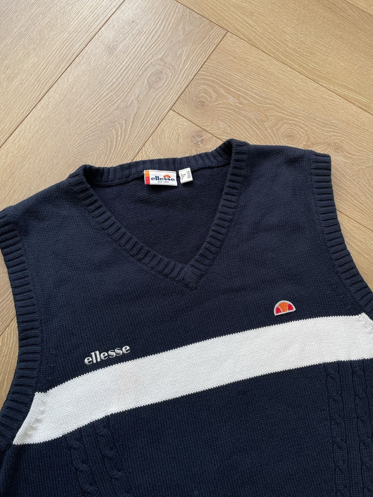 Ellesse × Vintage Ellesse Retro 00s Knitwear Jumper Pull Streetwear Skate Rap Size US M / EU 48-50 / 2 - 4 Thumbnail