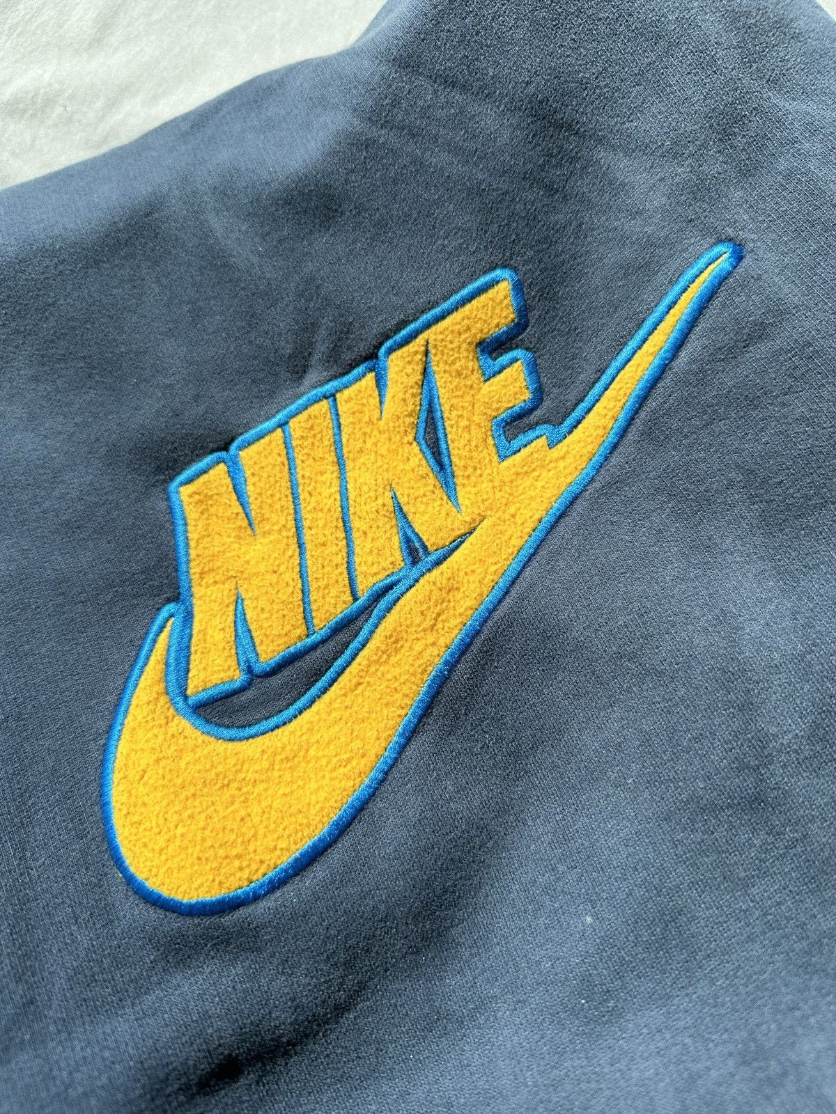 Nike Nike Fluffy Logo Hoodie Size US XXL / EU 58 / 5 - 2 Thumbnail