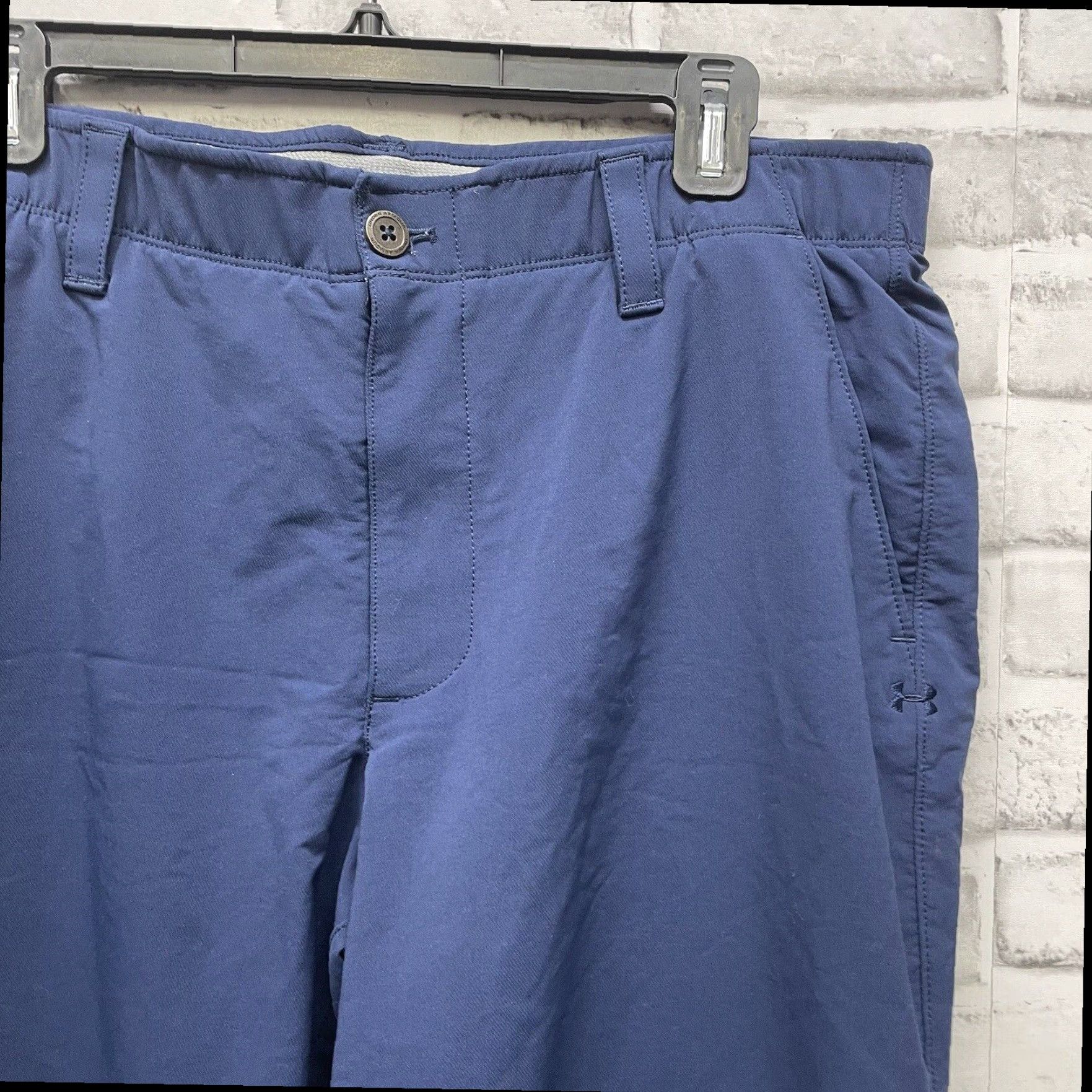Under Armour Under Armour Chino Casual Pants Mens 36x32 Dark Blue Size US 36 / EU 52 - 2 Thumbnail