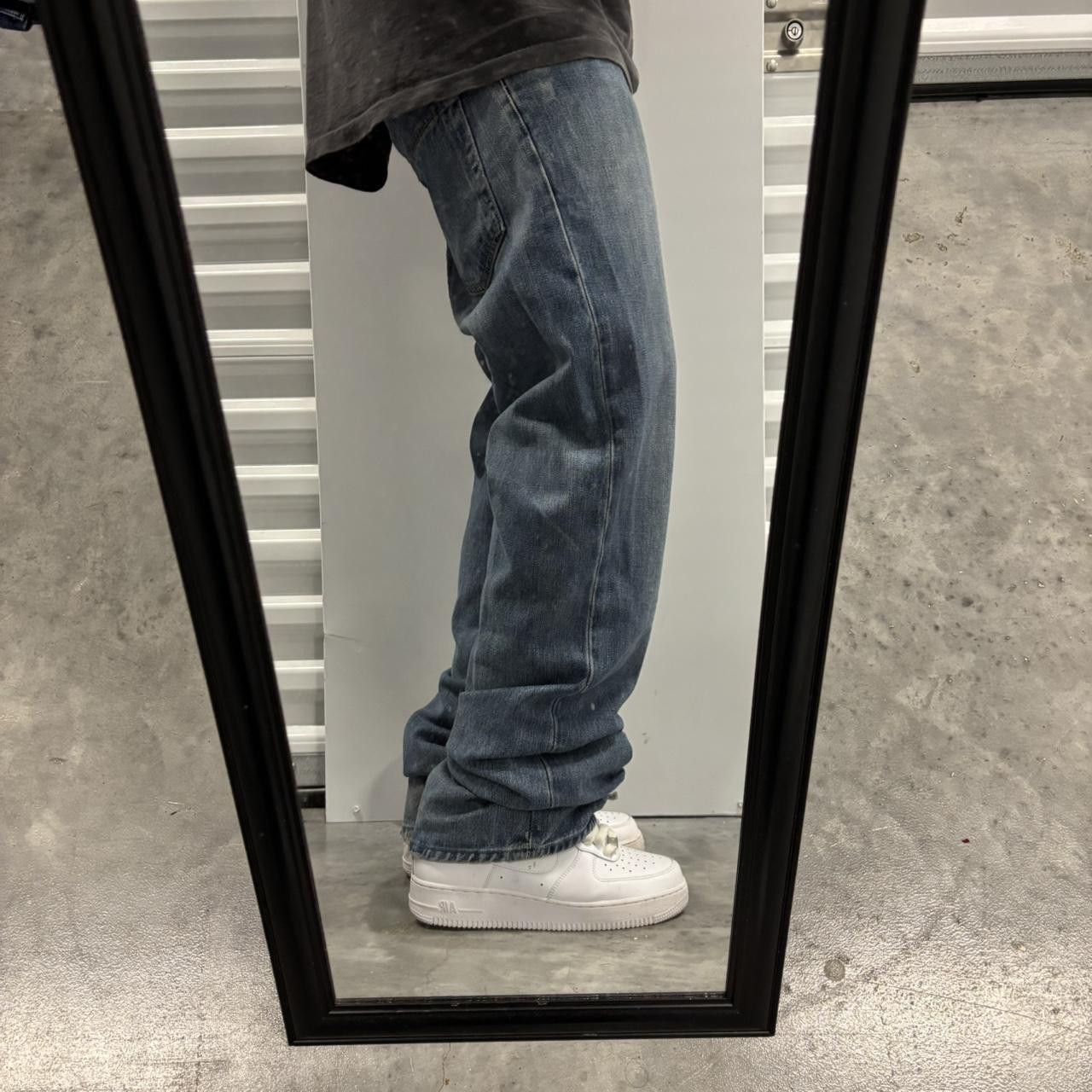 Gap × Vintage Crazy Vintage 90s Grunge Dark Wash Gap Bootcut Denim Jeans! Size US 32 / EU 48 - 2 Thumbnail