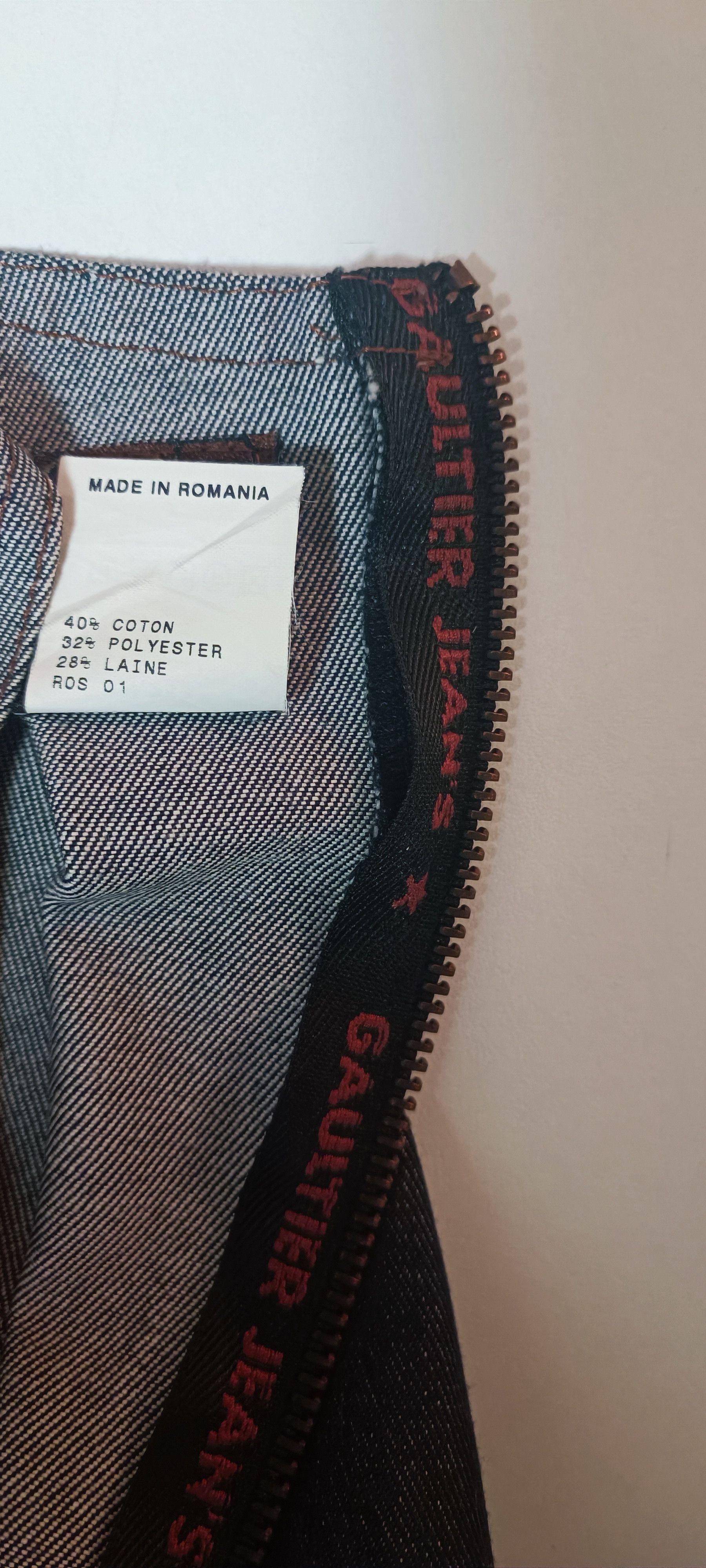 Jean Paul Gaultier Fall 1992- GaultierJeans - Fringed denim long dress Size L / US 10 / IT 46 - 6 Thumbnail