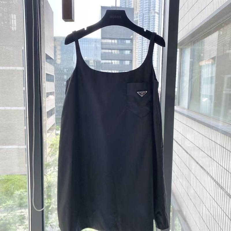 Prada Prada Triangle Logo Mini Dress Size 40 Size S / US 4 / IT 40 - 1 Thumbnail