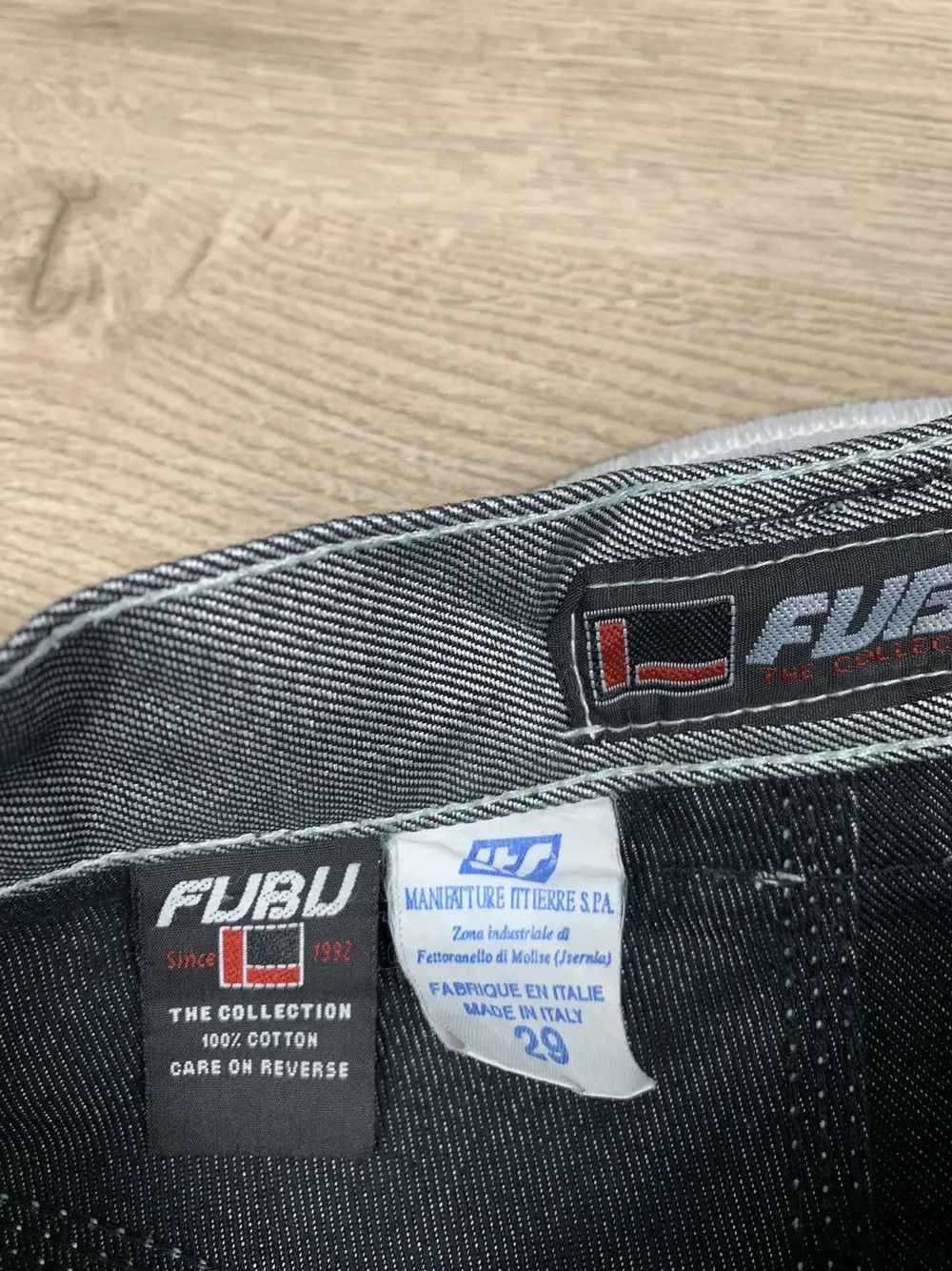 Fubu Vintage Fubu Silver Baggy Pants Jeans Rap Swag Y2K Drip Size US 29 - 9 Thumbnail