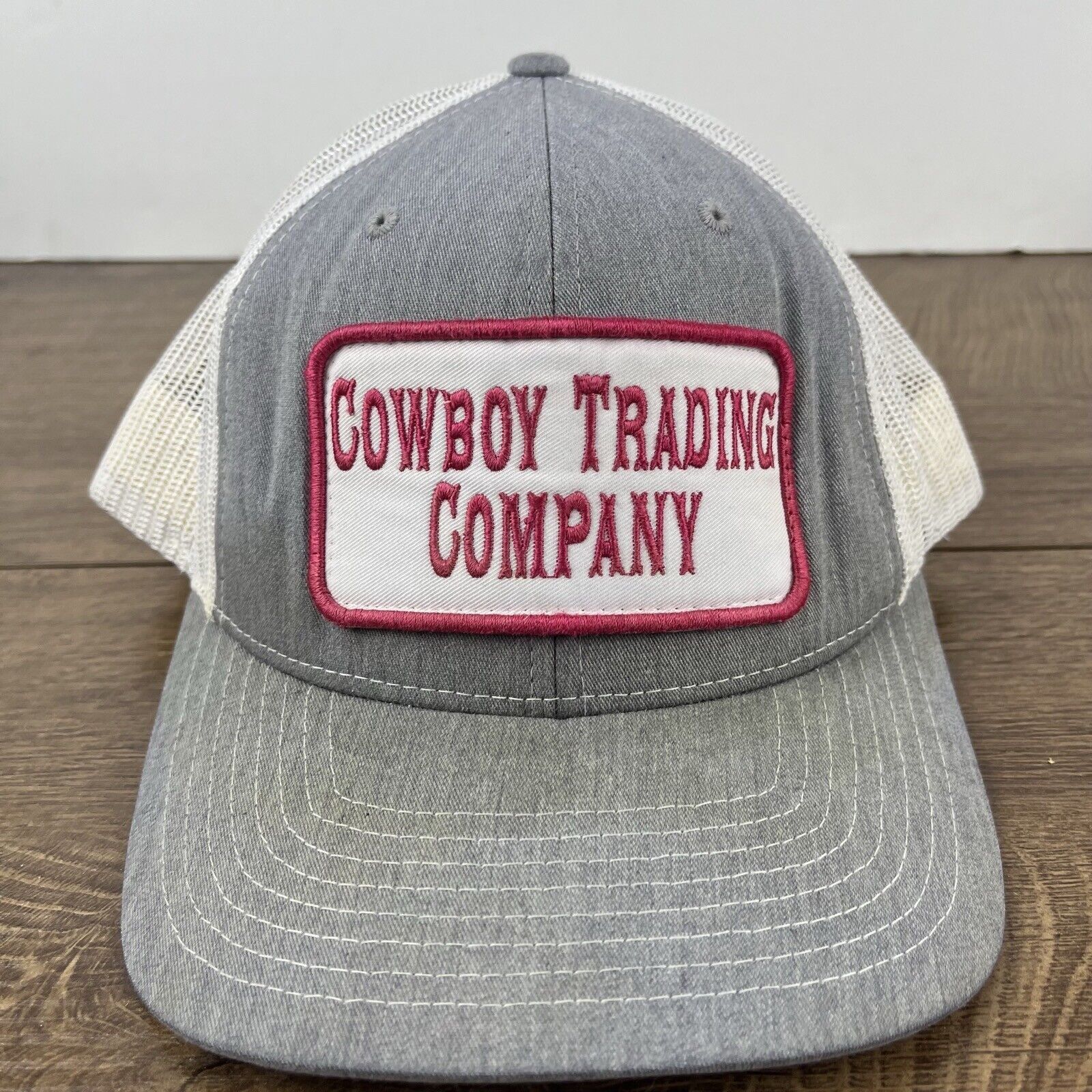 Other Cowboy Trading Company Hat Snapback Hat Gray Adjustable Hat Size ONE SIZE - 5 Thumbnail