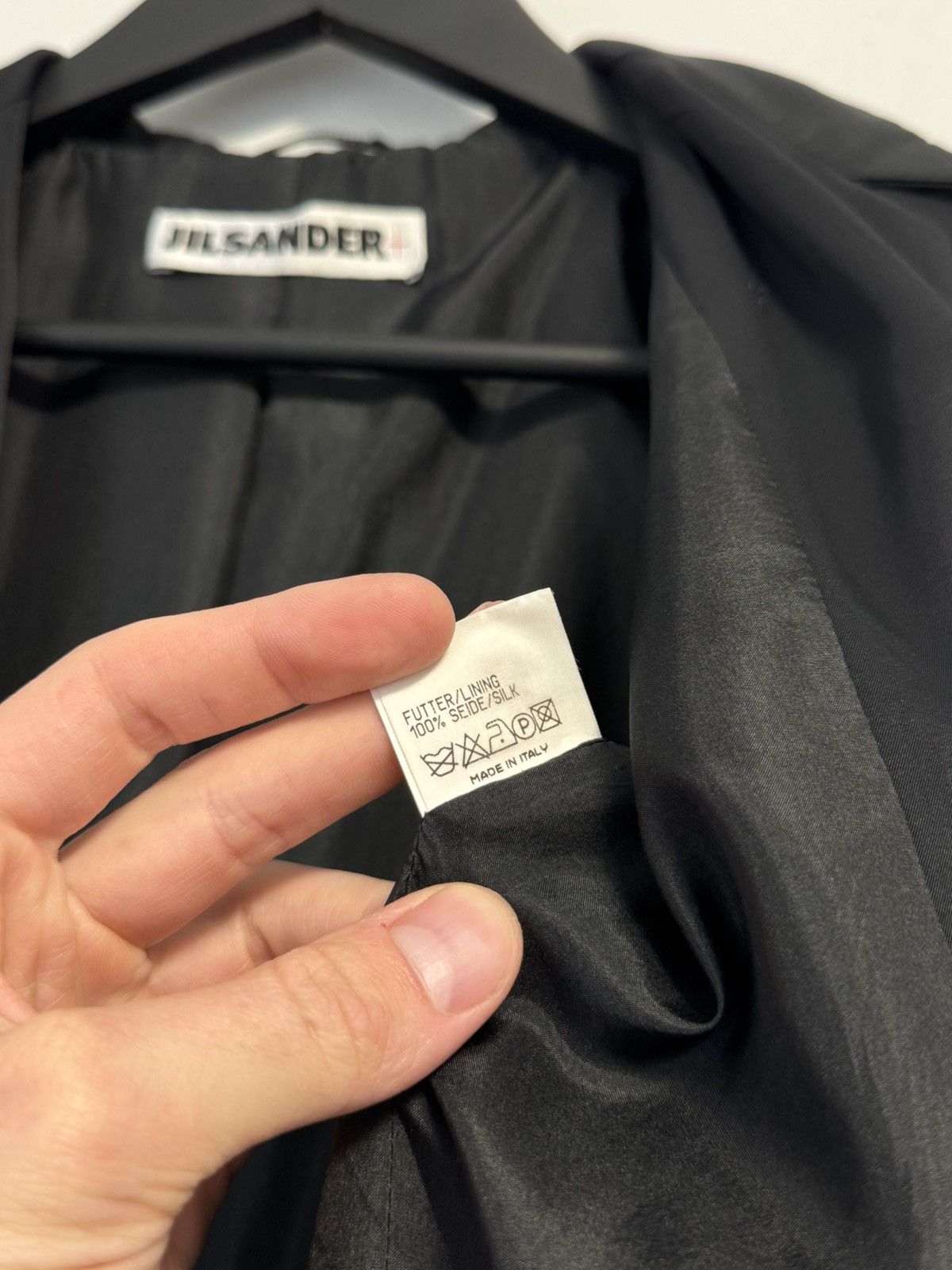 Jil Sander JIL SANDER Black Silk Lined Coat Jacket Made in Italy Blazer Size XS / US 0-2 / IT 36-38 - 12 Thumbnail