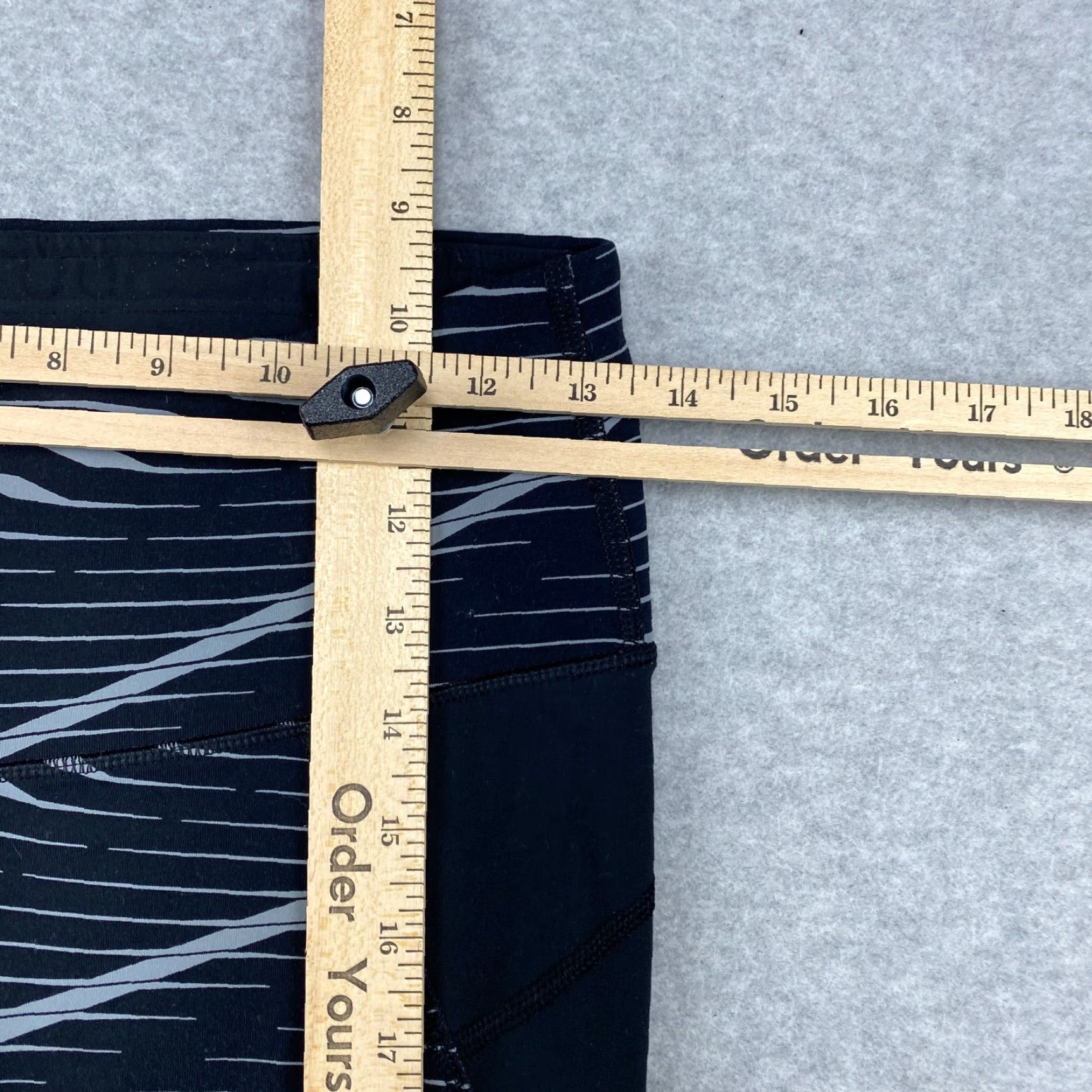 Athleta Athleta Leggings Womens Small S Black Striped Drawstring Compression Stretch Size 28" / US 6 / IT 42 - 5 Thumbnail