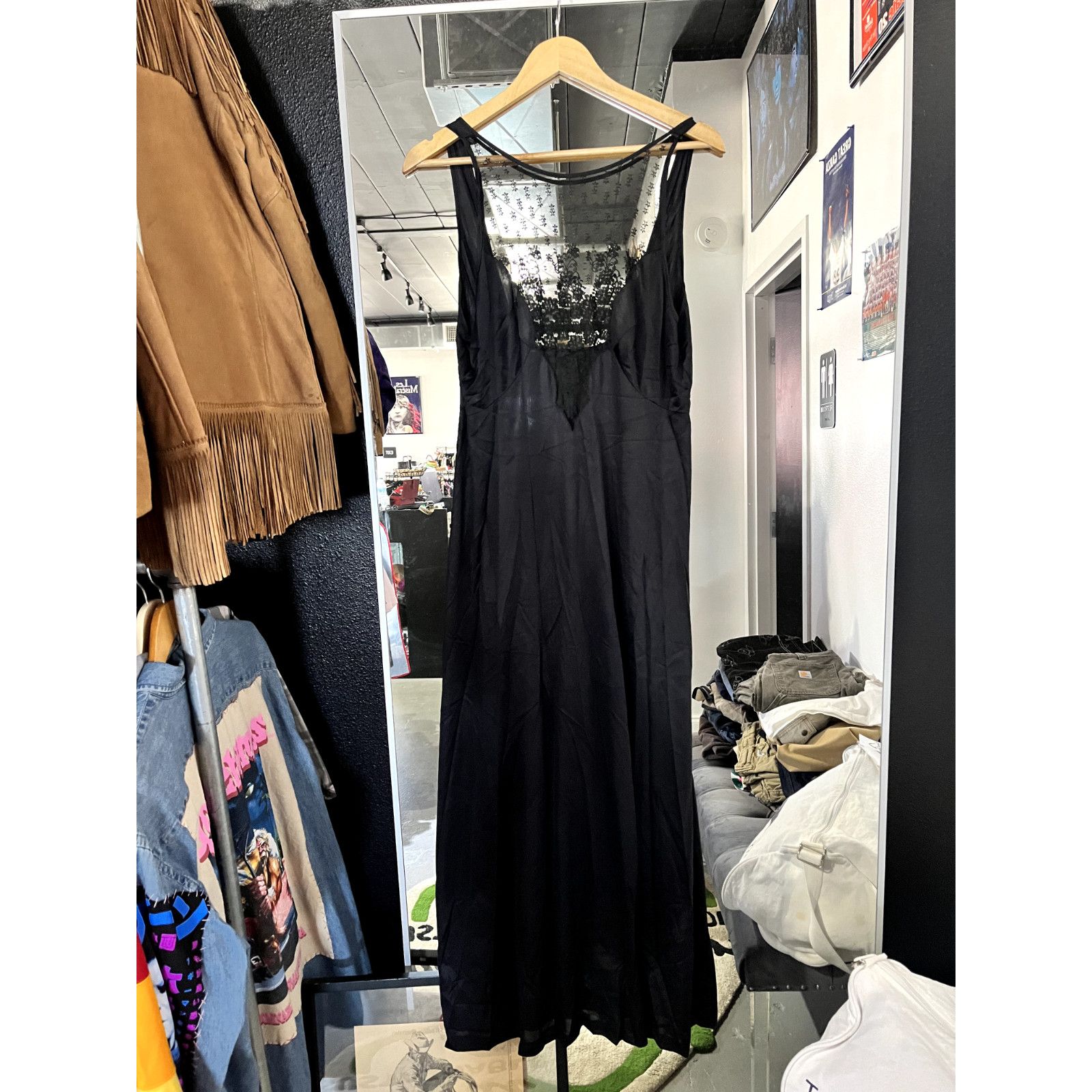 Other Candalite Women's Black Lace & Tan Maxi Dress 3X | Grailed