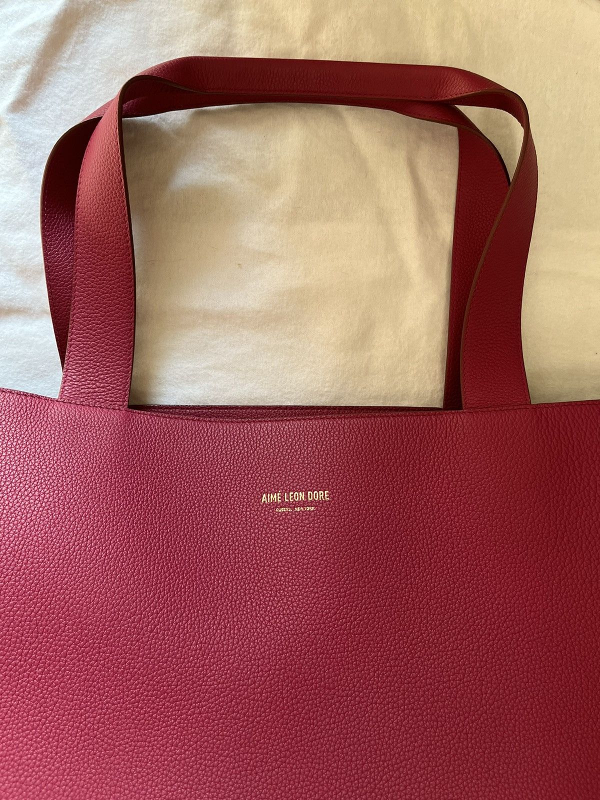 Aime Leon Dore ALD Genuine leather tote bag Anemone pink color Size ONE SIZE - 3 Thumbnail