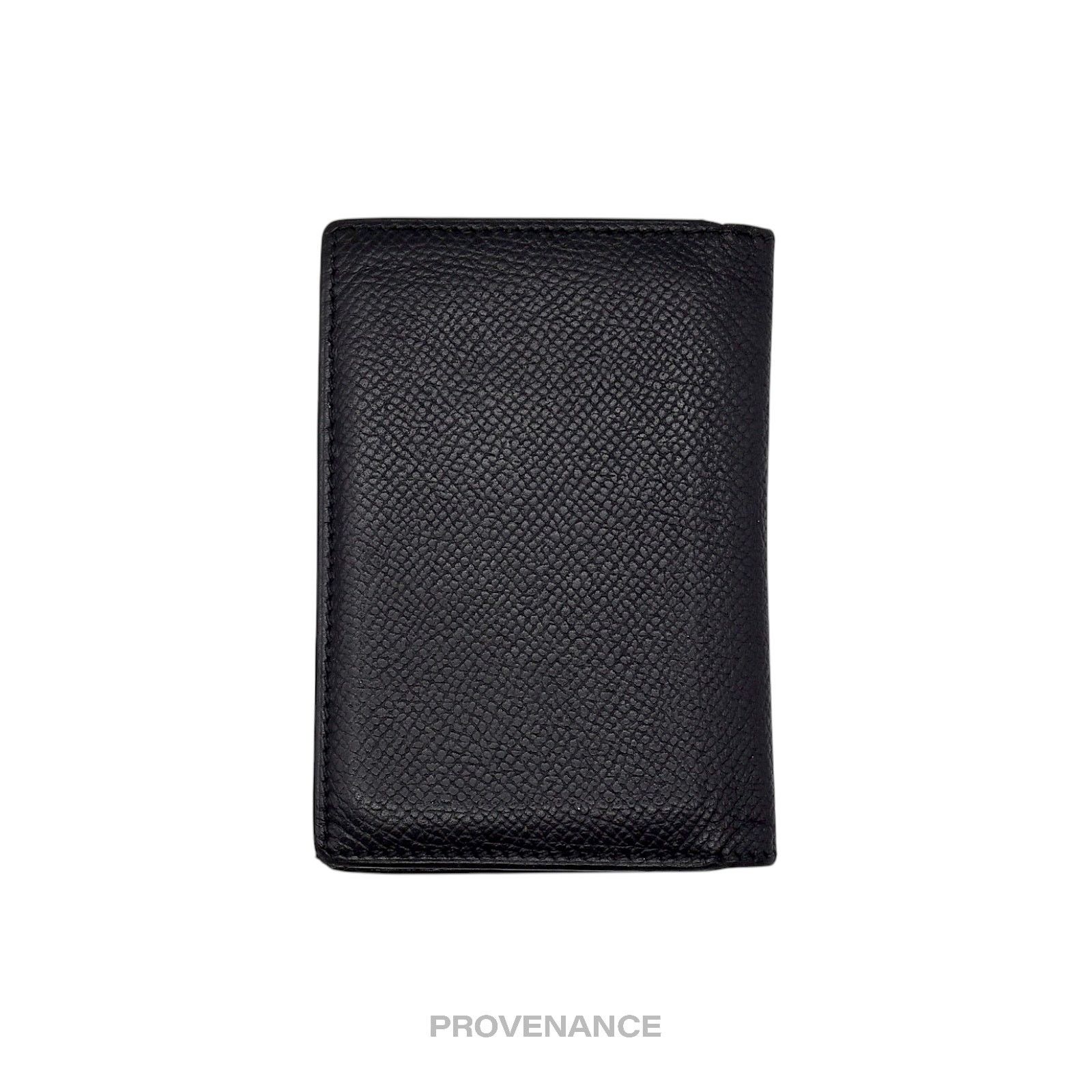 Hermes 🔴 Hermes MC2 Euclide Card Holder Wallet - Epsom Noir Black Size ONE SIZE - 3 Thumbnail