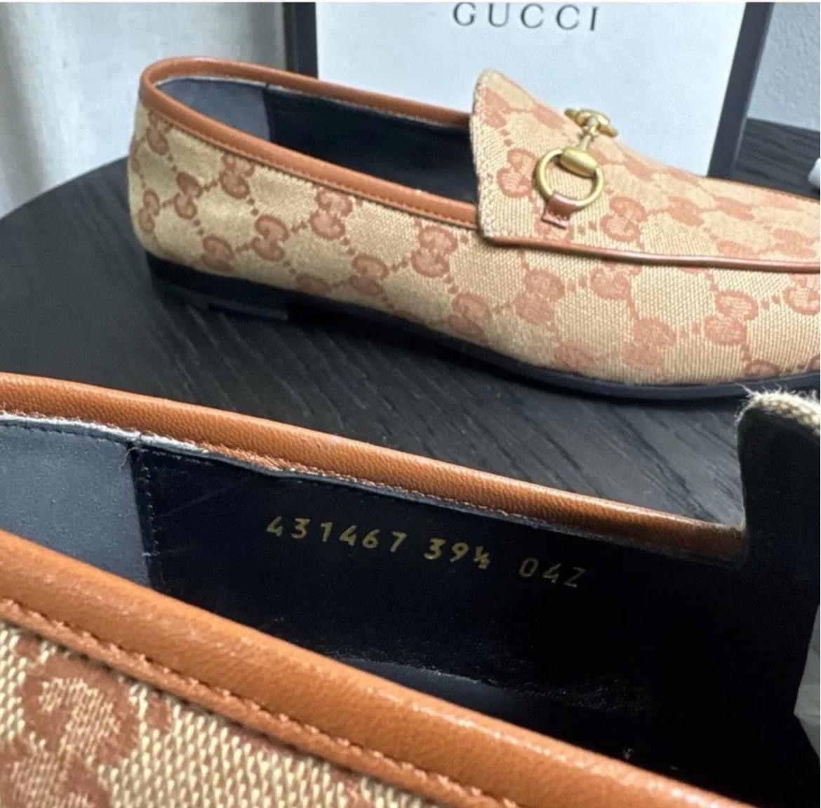 Gucci New Gucci Jordaan GG Supreme Horsebit Loafers 39.5 Size US 9 / IT 39 - 4 Thumbnail