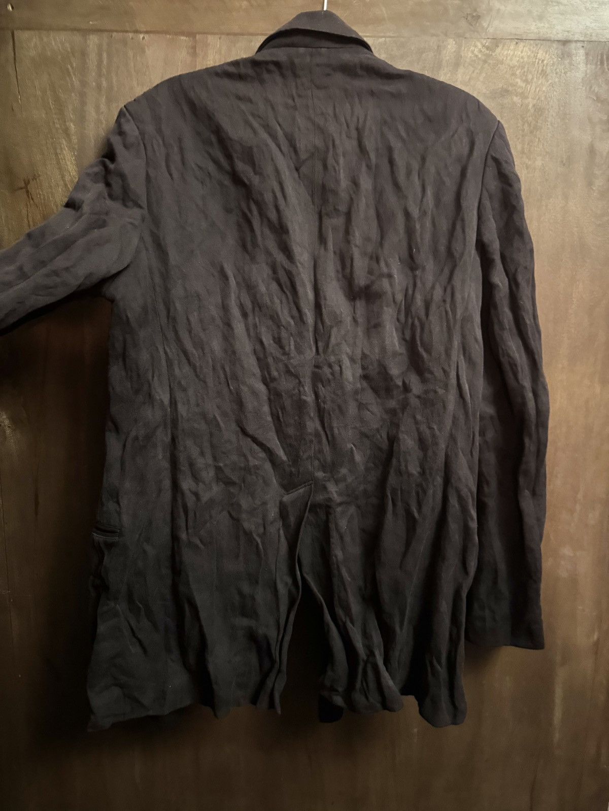 Yohji Yamamoto yohji yamamoto metal cotton navy textured jacket 3jp Size US M / EU 48-50 / 2 - 11 Thumbnail