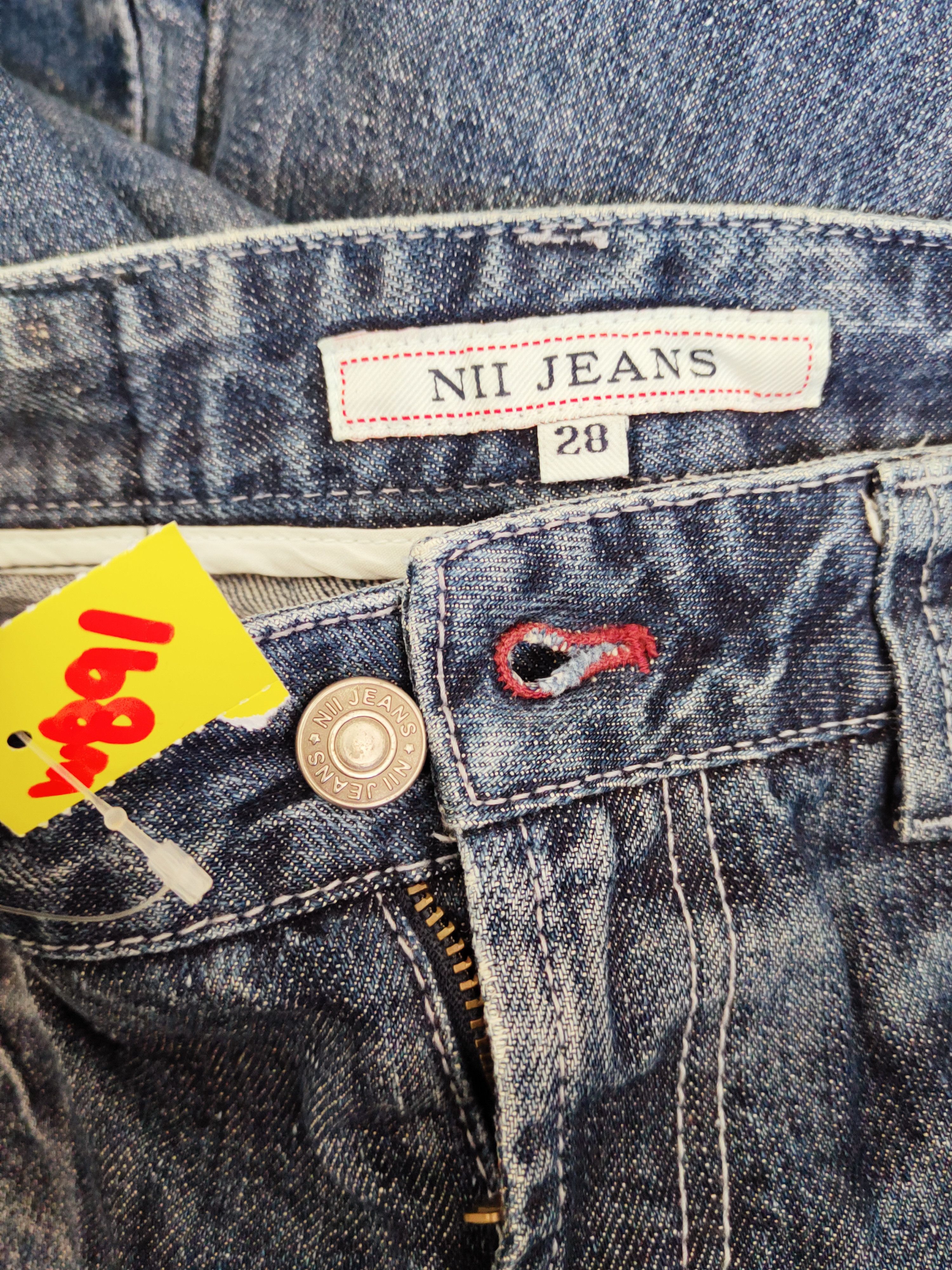 Japanese Brand × Vintage Nii Blue Distressed Ripped Jeans #W891 Size 29" - 16 Thumbnail