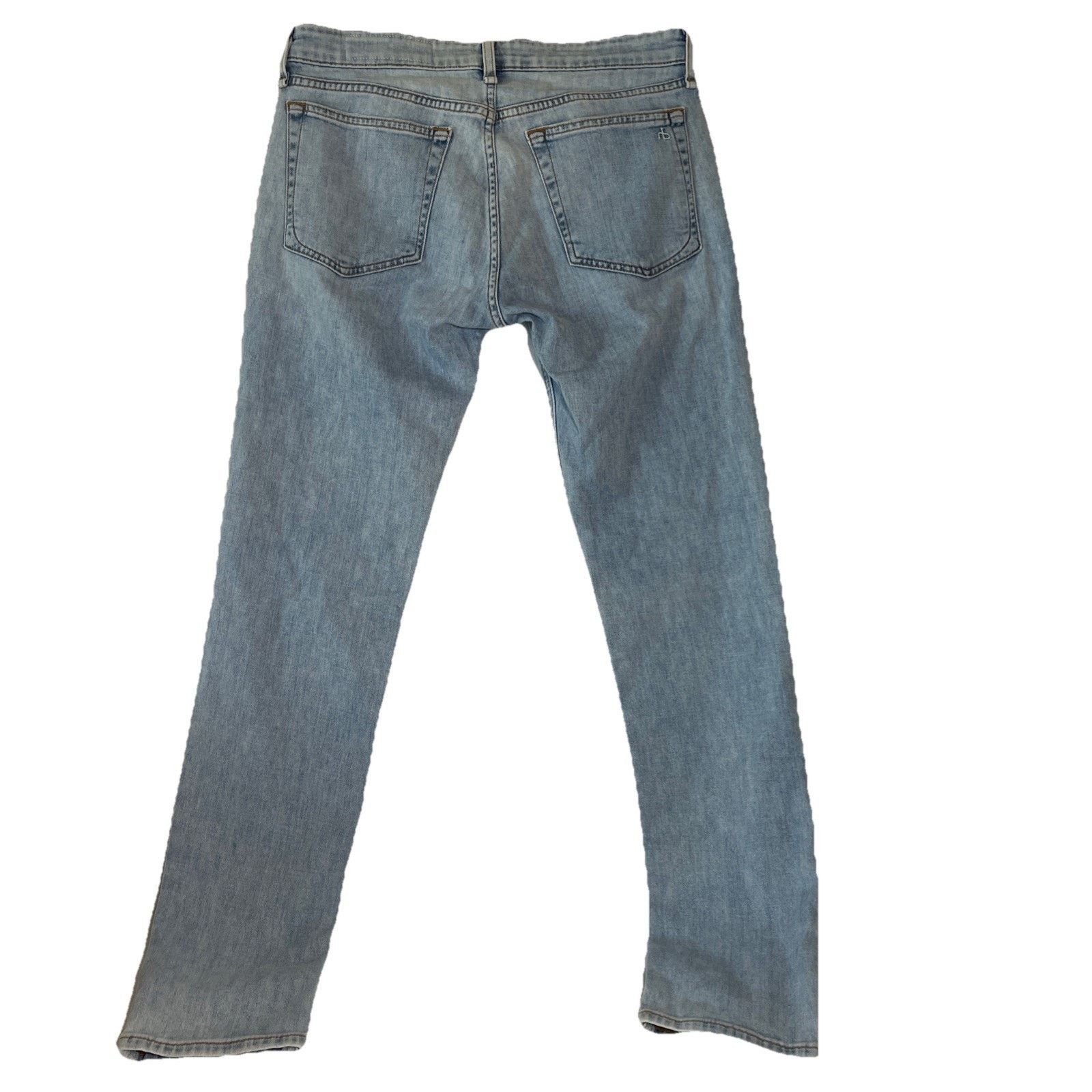 Rag & Bone Dre Low Rise Slim Boyfriend Jeans in JADE Size 26