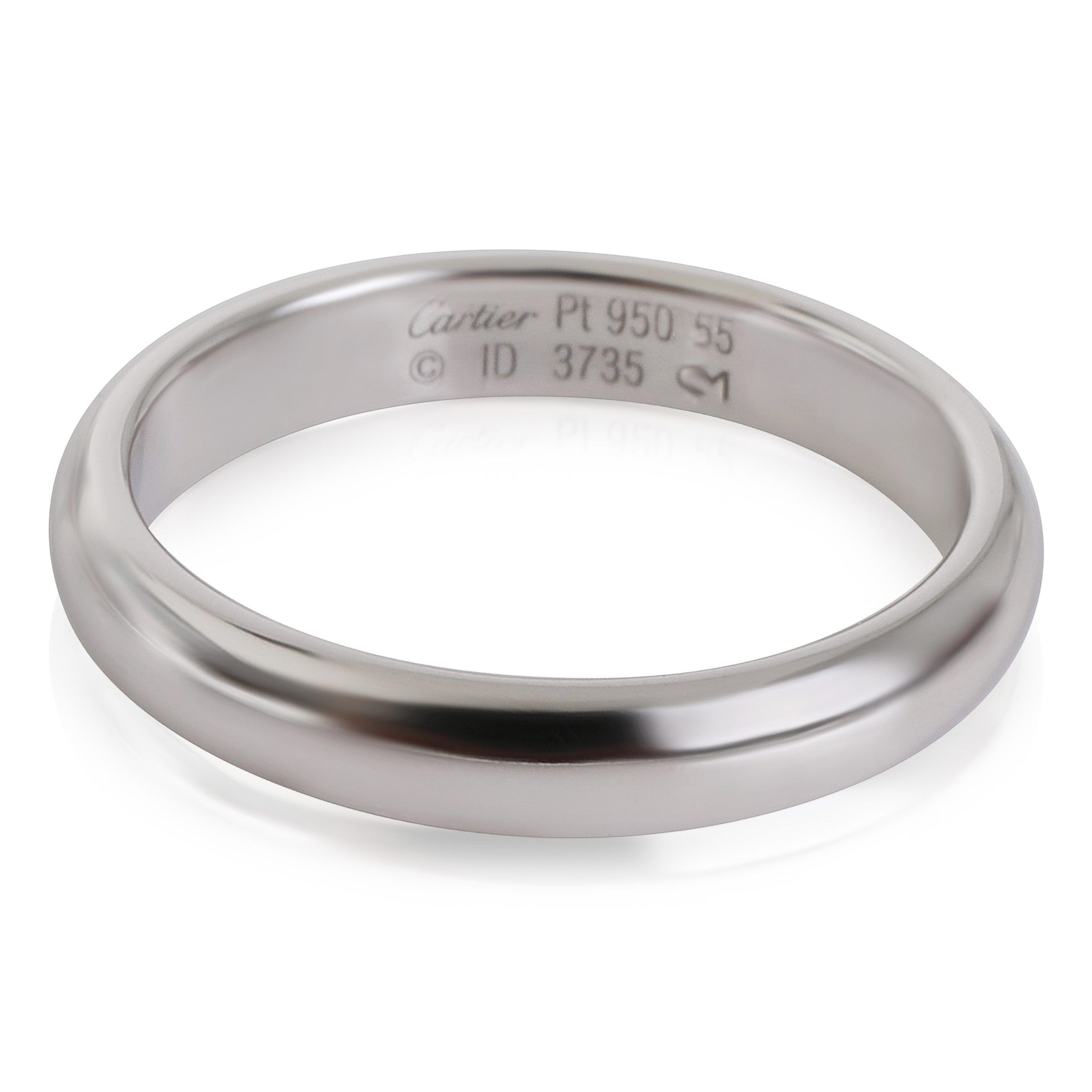 image of Cartier 1895 Band In 950 Platinum in Silver, Women's