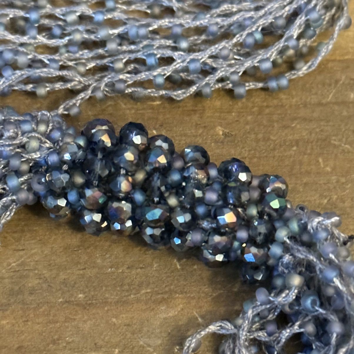 Other Gray multi strand woven seed bead tassel necklace Size ONE SIZE - 3 Thumbnail