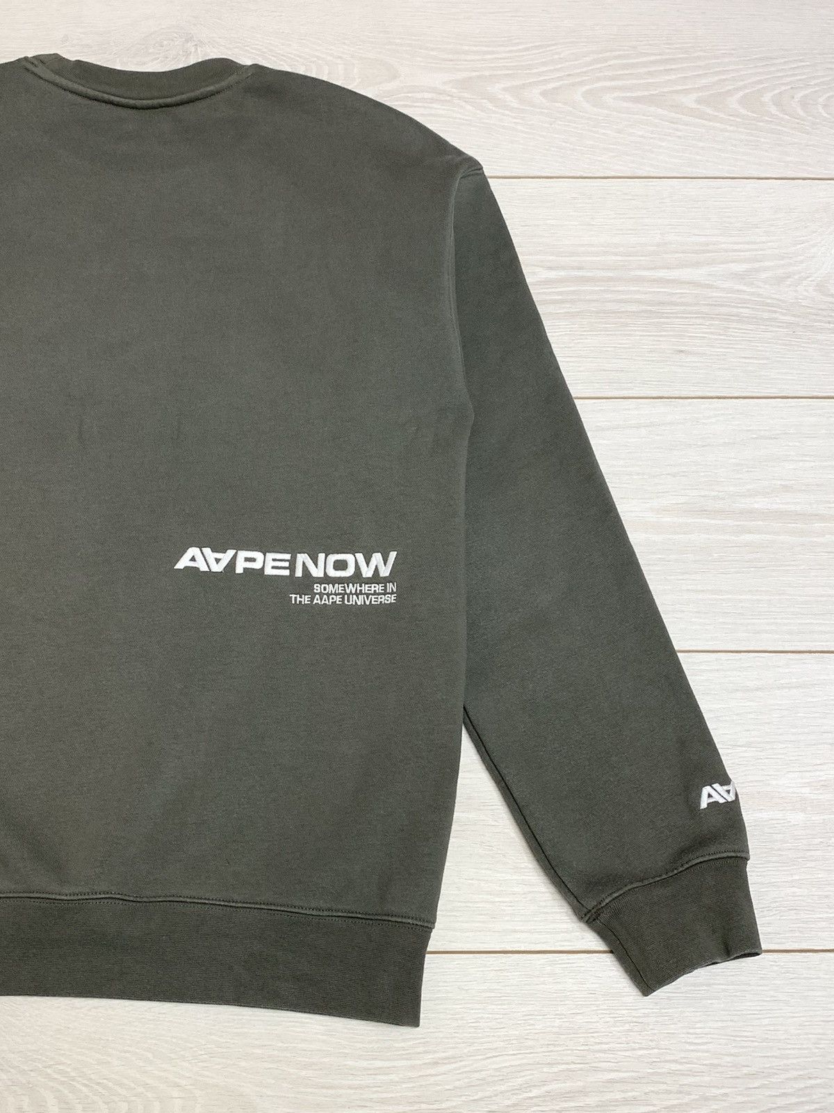 Aape AAPE By A Bathing Ape "AAPE NOW" Universe Sweatshirt - Green Size US M / EU 48-50 / 2 - 10 Thumbnail