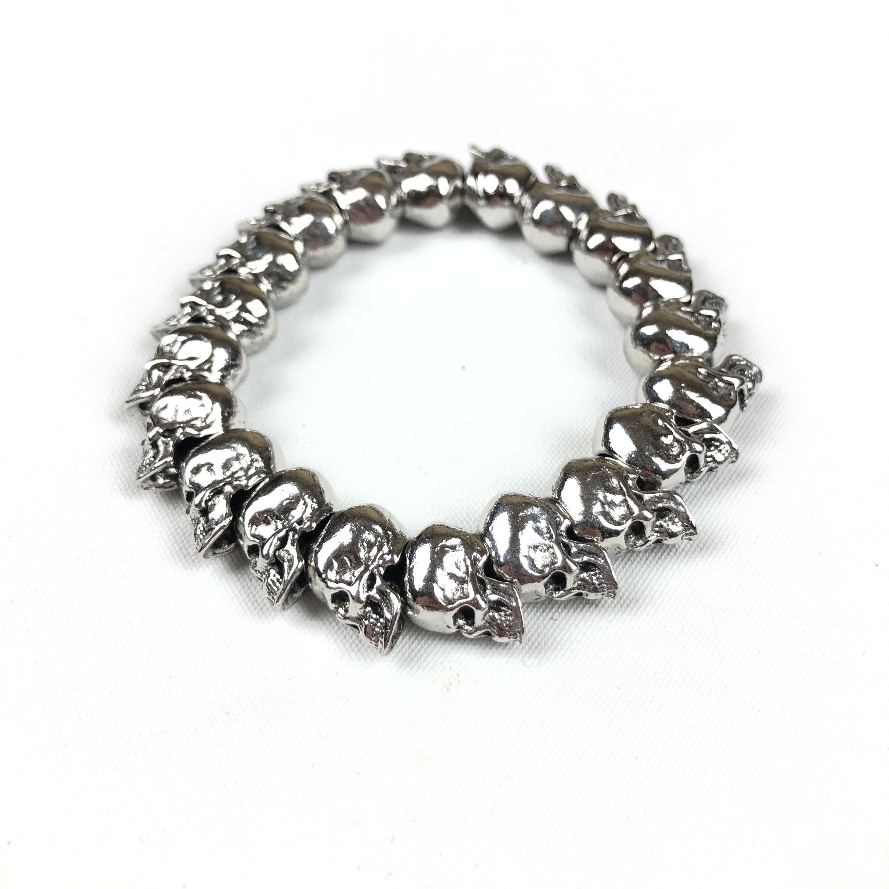 Jewelry Skull Bracelet Punk Rock Y2K Size ONE SIZE - 1 Thumbnail