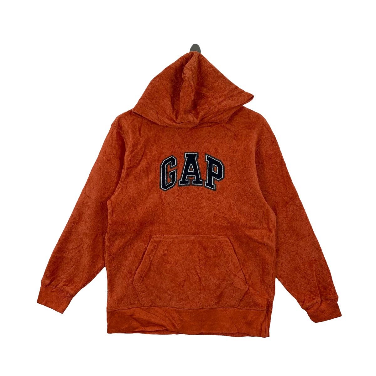 image of Athletics Sportswear Big Logo Fleece Hoodie Pullover in Orange, Men's (Size Small)