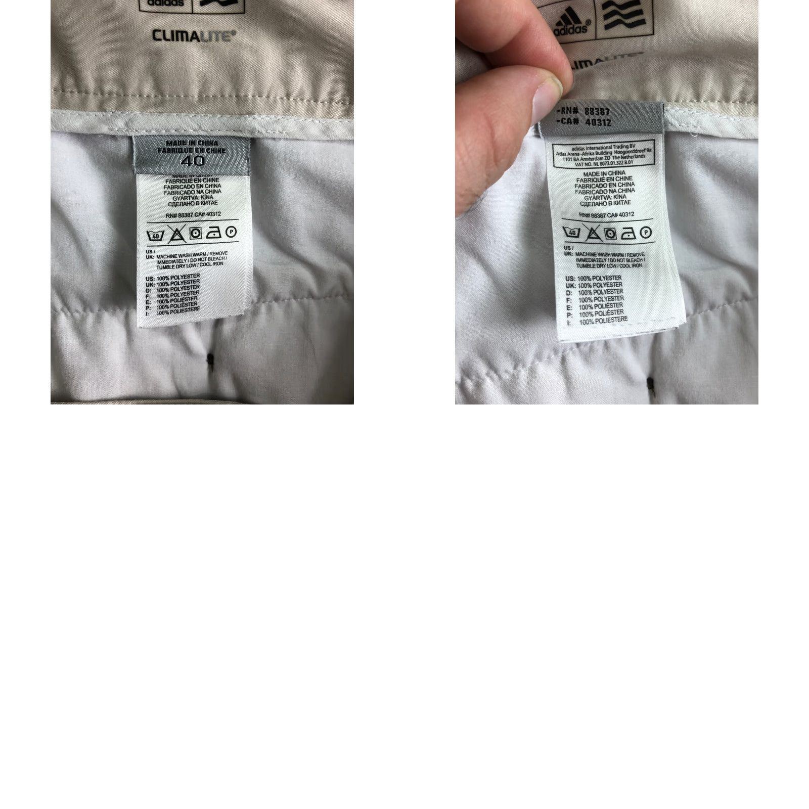 Adidas Adidas Bermuda Shorts Climalite Mens 40 Mid Rise Lightweight Beige Tan 5-Pocket Regular Size US 40 / EU 56 - 8 Thumbnail