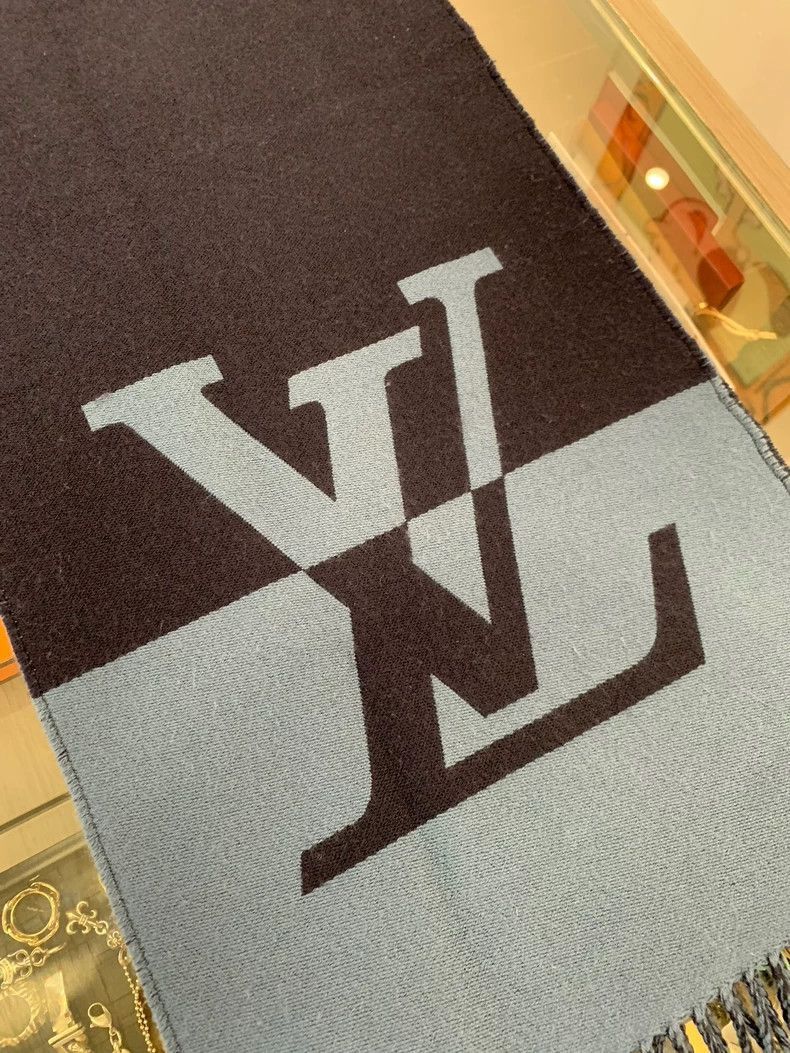 Louis Vuitton Louis Vuitton Graphic Dual Wool Cashmere Scarf- Size ONE SIZE - 6 Thumbnail