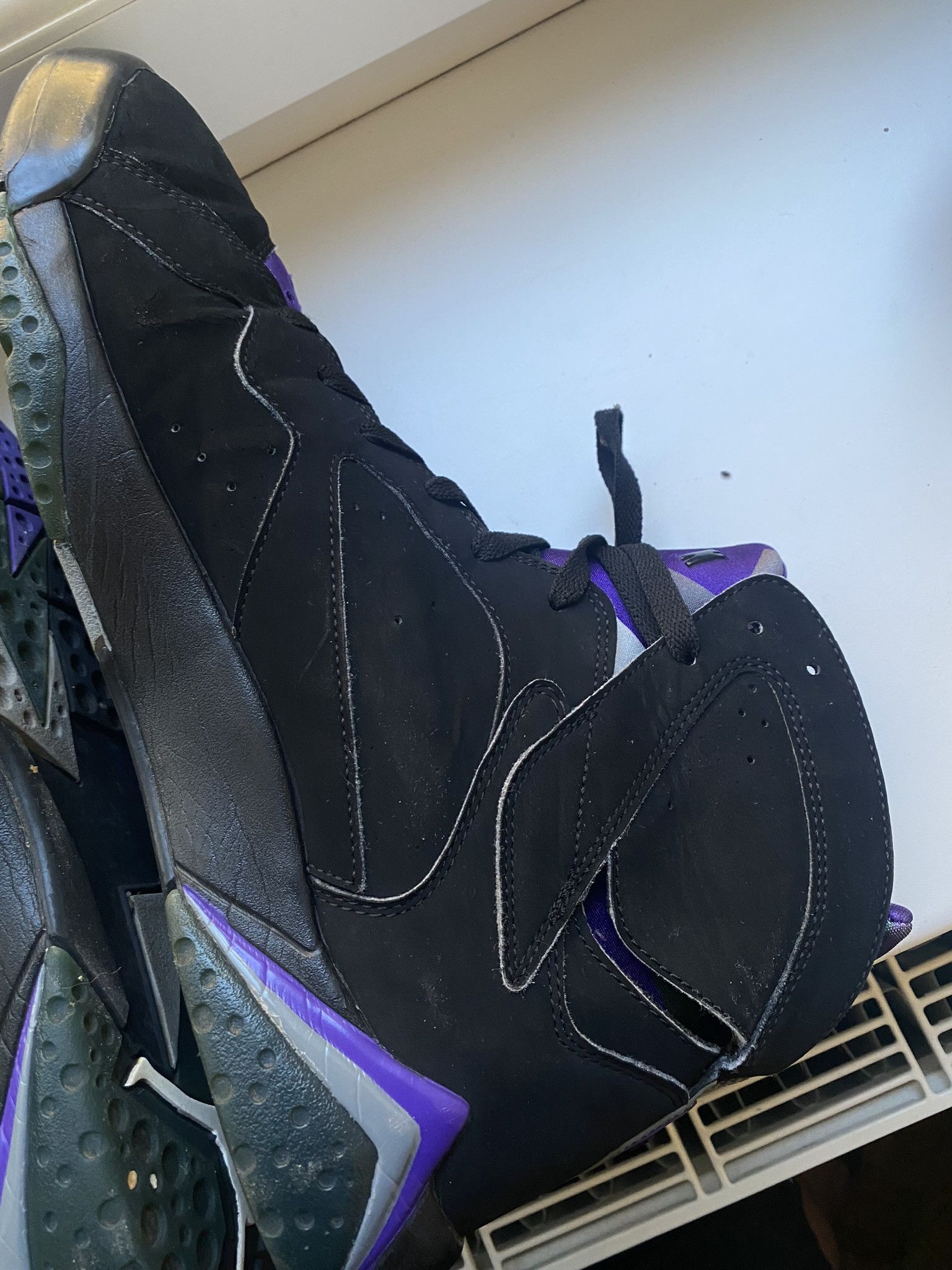 Designer × Jordan Brand Size 13 - Air Jordan 7 Retro PE Ray Allen Black Purple Size US 14 / EU 47 - 9 Thumbnail
